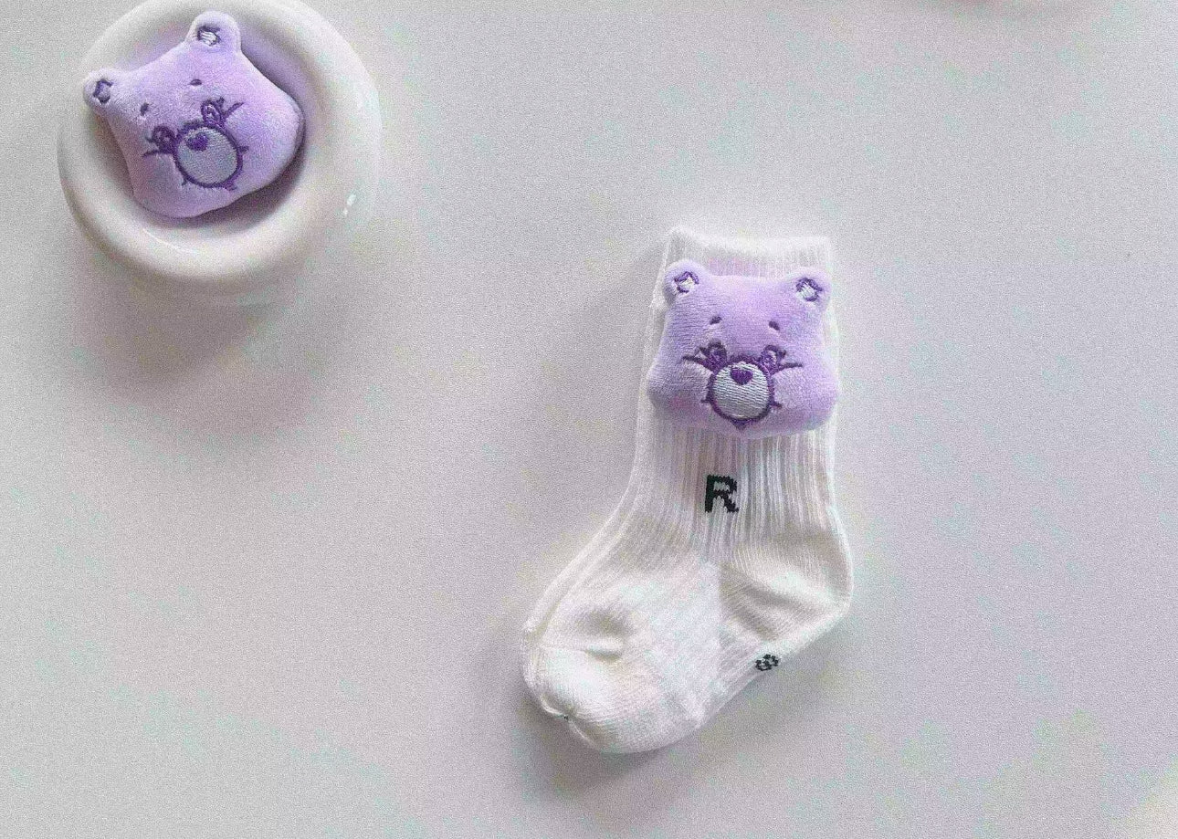 5Pairs 3D Cute Bear Tube Socks | JA.VA.NAH