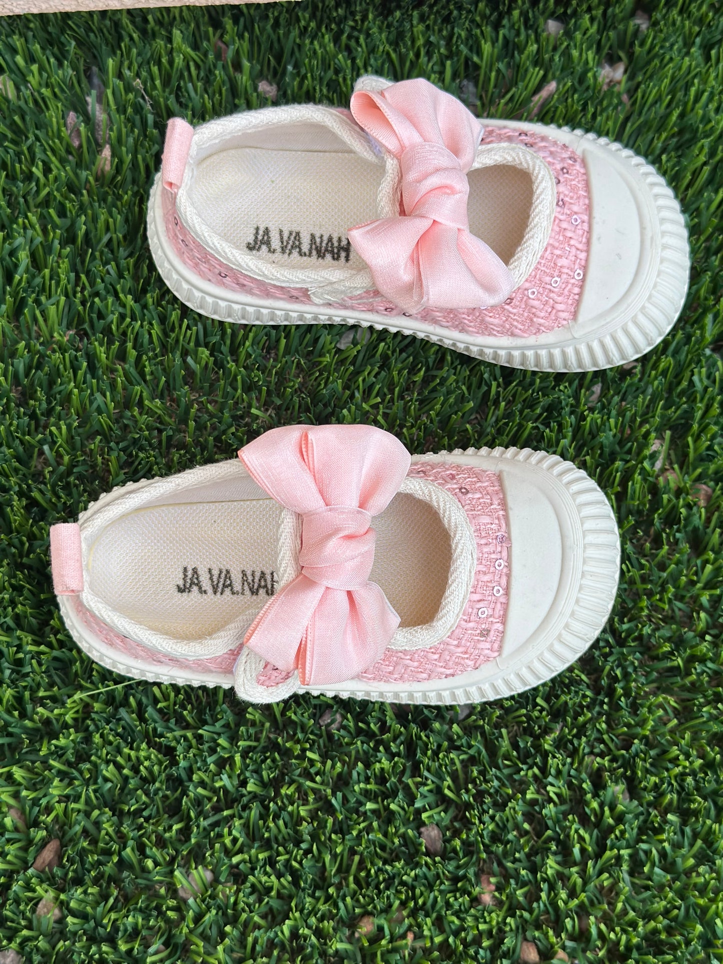Bow Girls Toddler Breathable Canvas Shoes