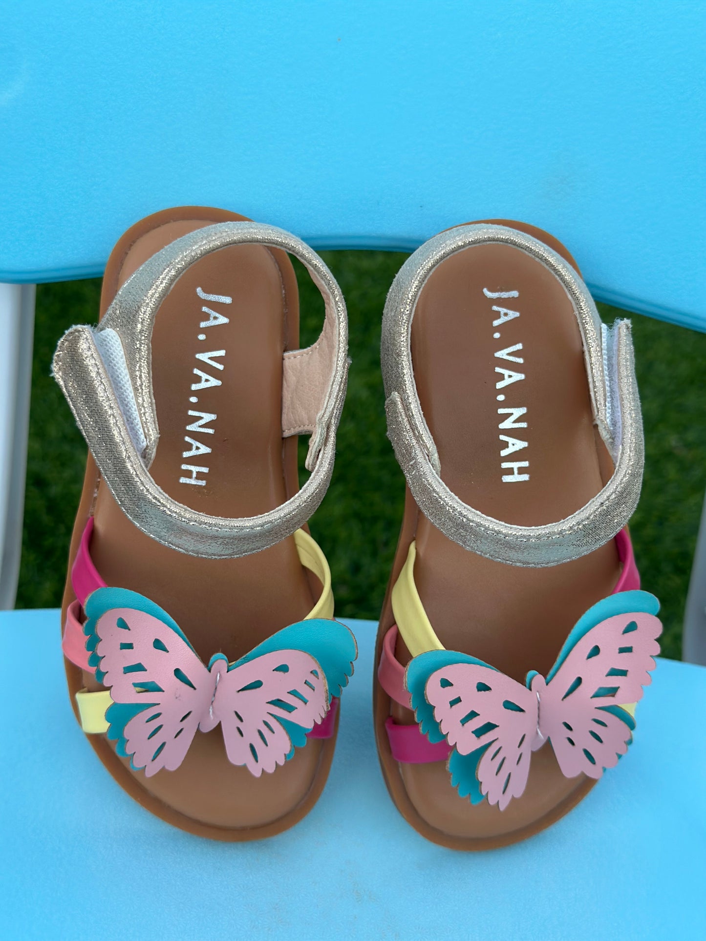 Toddler Butterfly leather strap Sandals