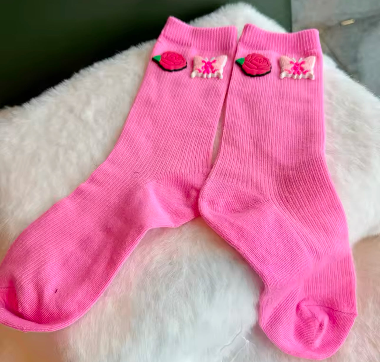 4PCS Girls/ Moms Trendy Socks | JA.VA.NAH