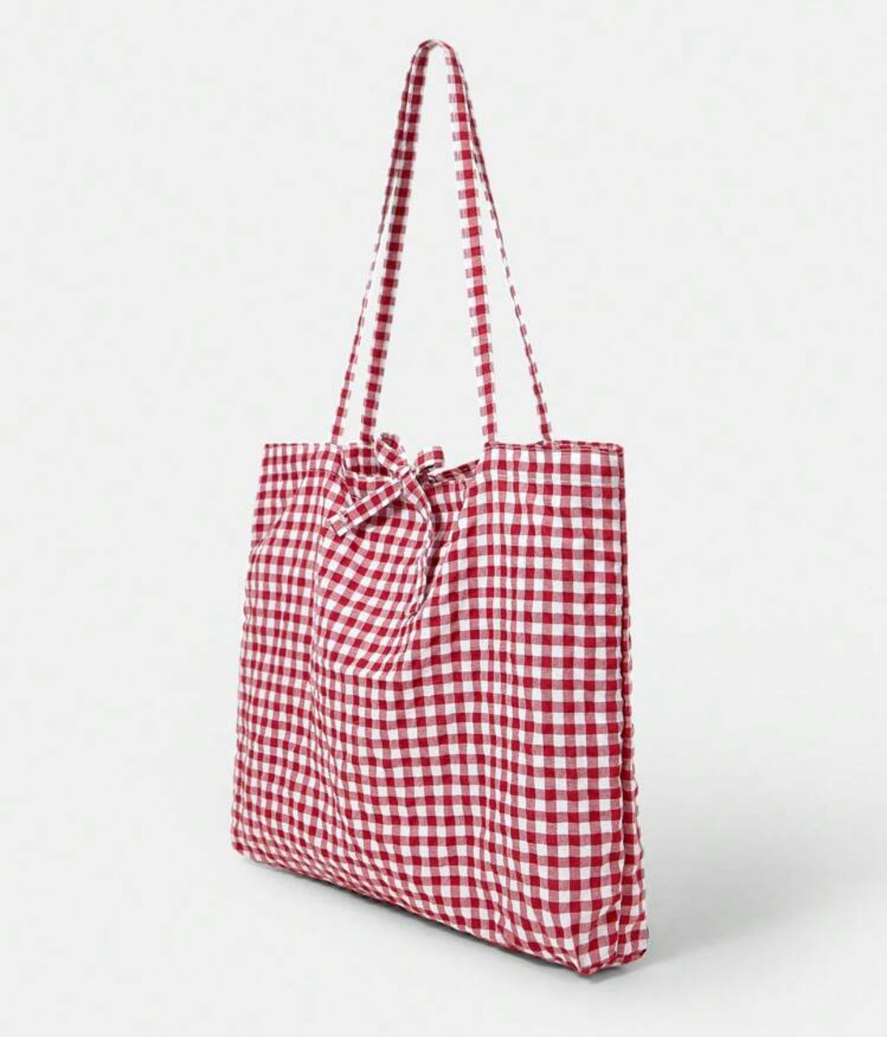 Red Tote Plaid Bags | JA.VA.NAH