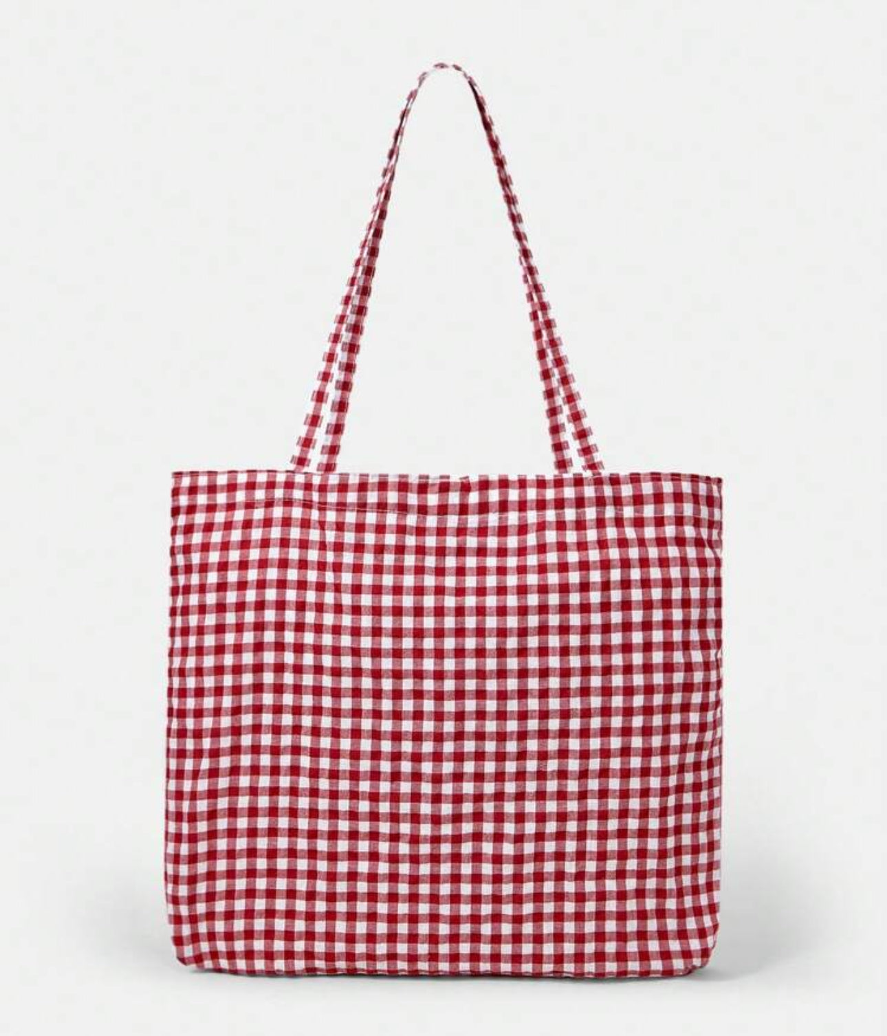 Red Tote Plaid Bags | JA.VA.NAH