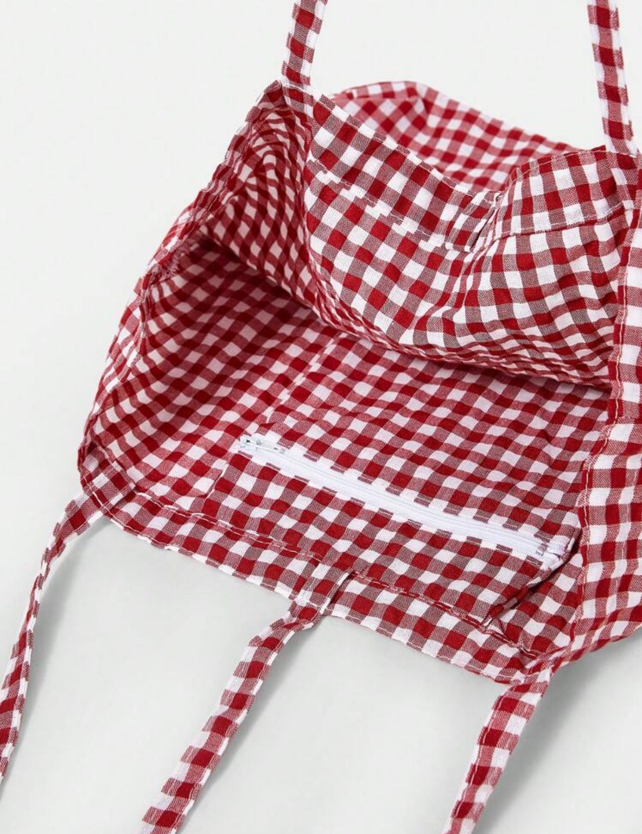 Red Tote Plaid Bags | JA.VA.NAH