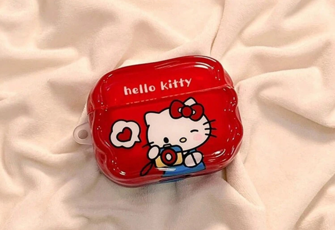 Red Fashionnable Airpods Case | JA.VA.NAH