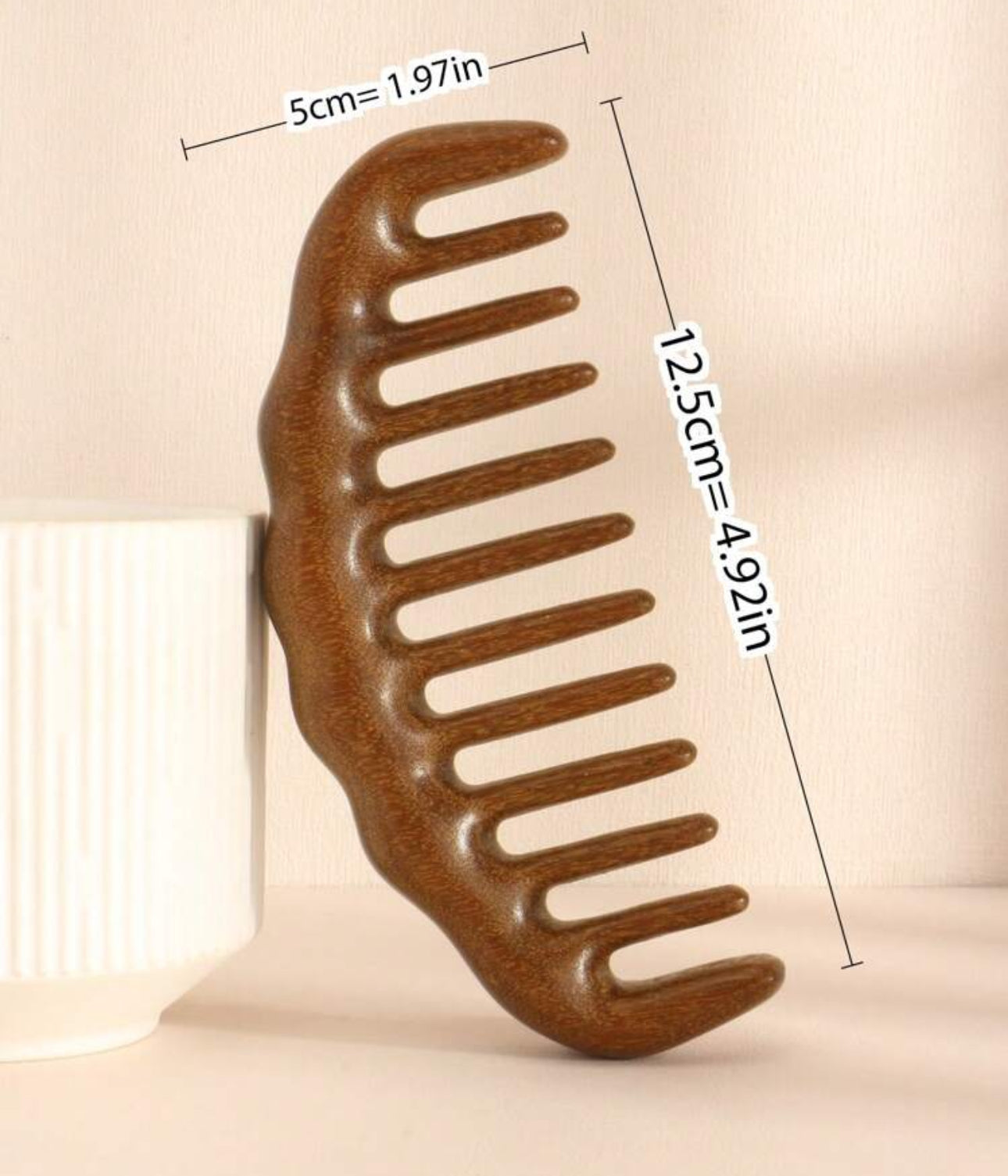 Wide Tooth Wood Comb | JA.VA.NAH
