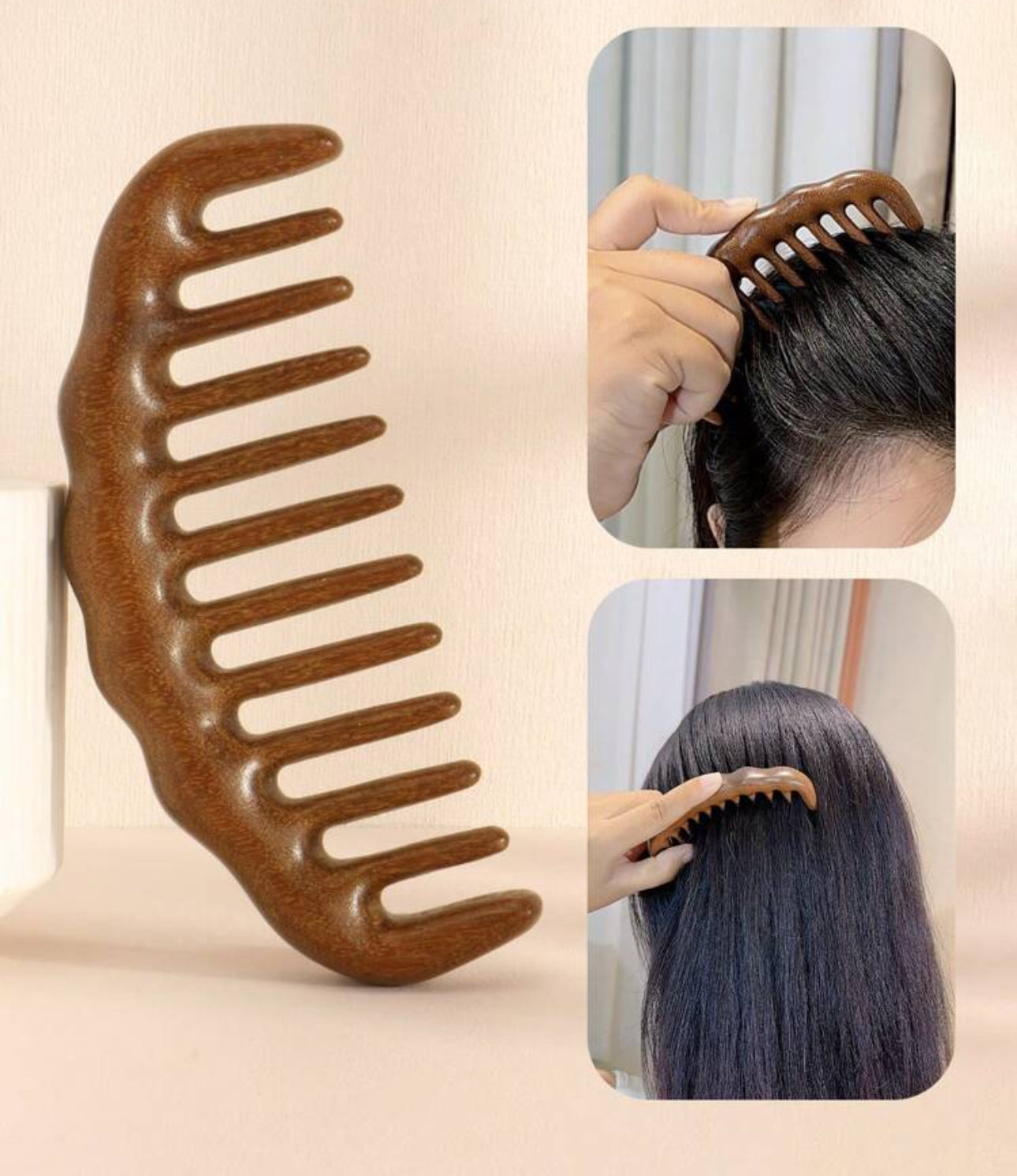 Wide Tooth Wood Comb | JA.VA.NAH