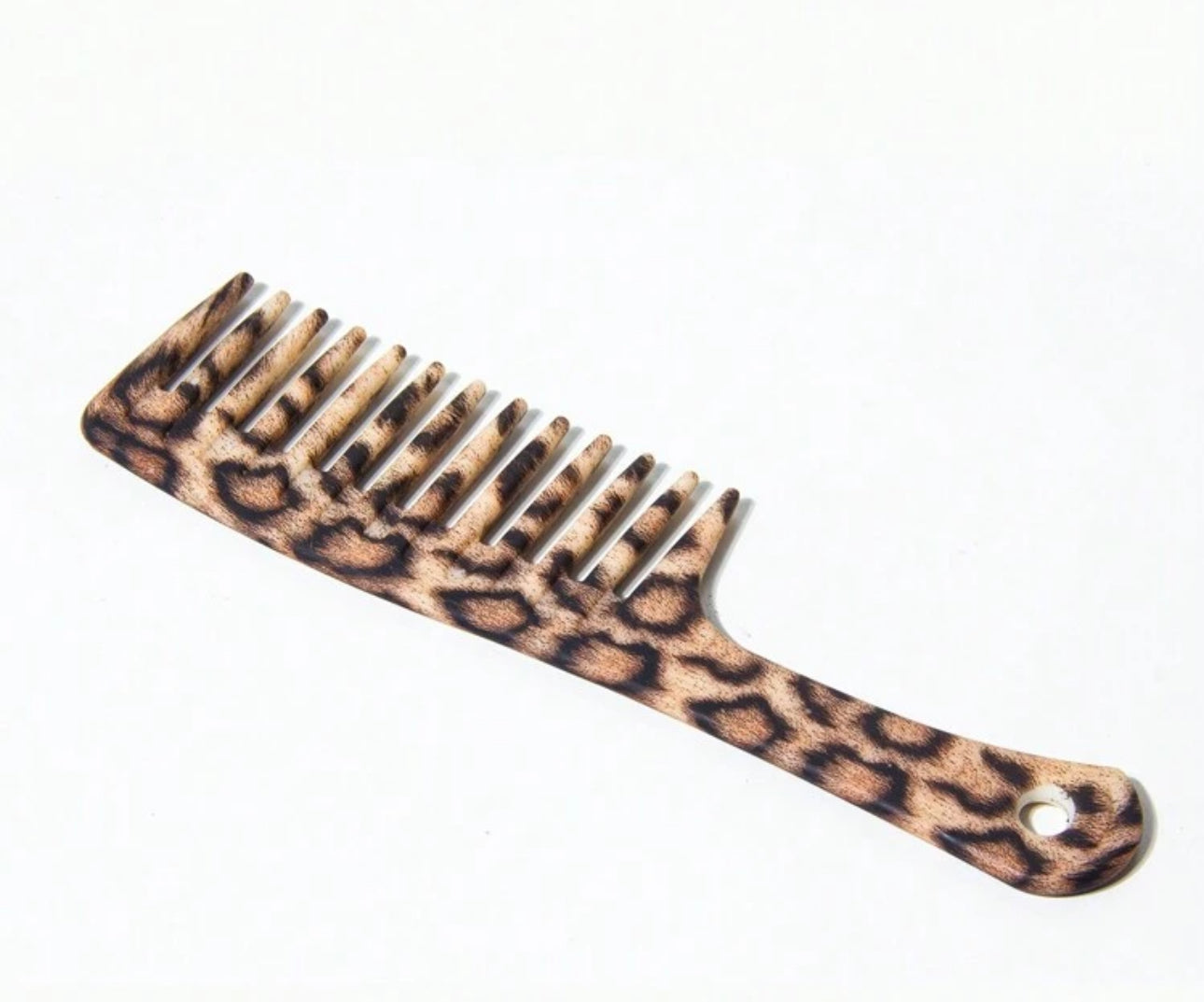 1Pc Marble Leopard Tooth Comb | JA.VA.NAH