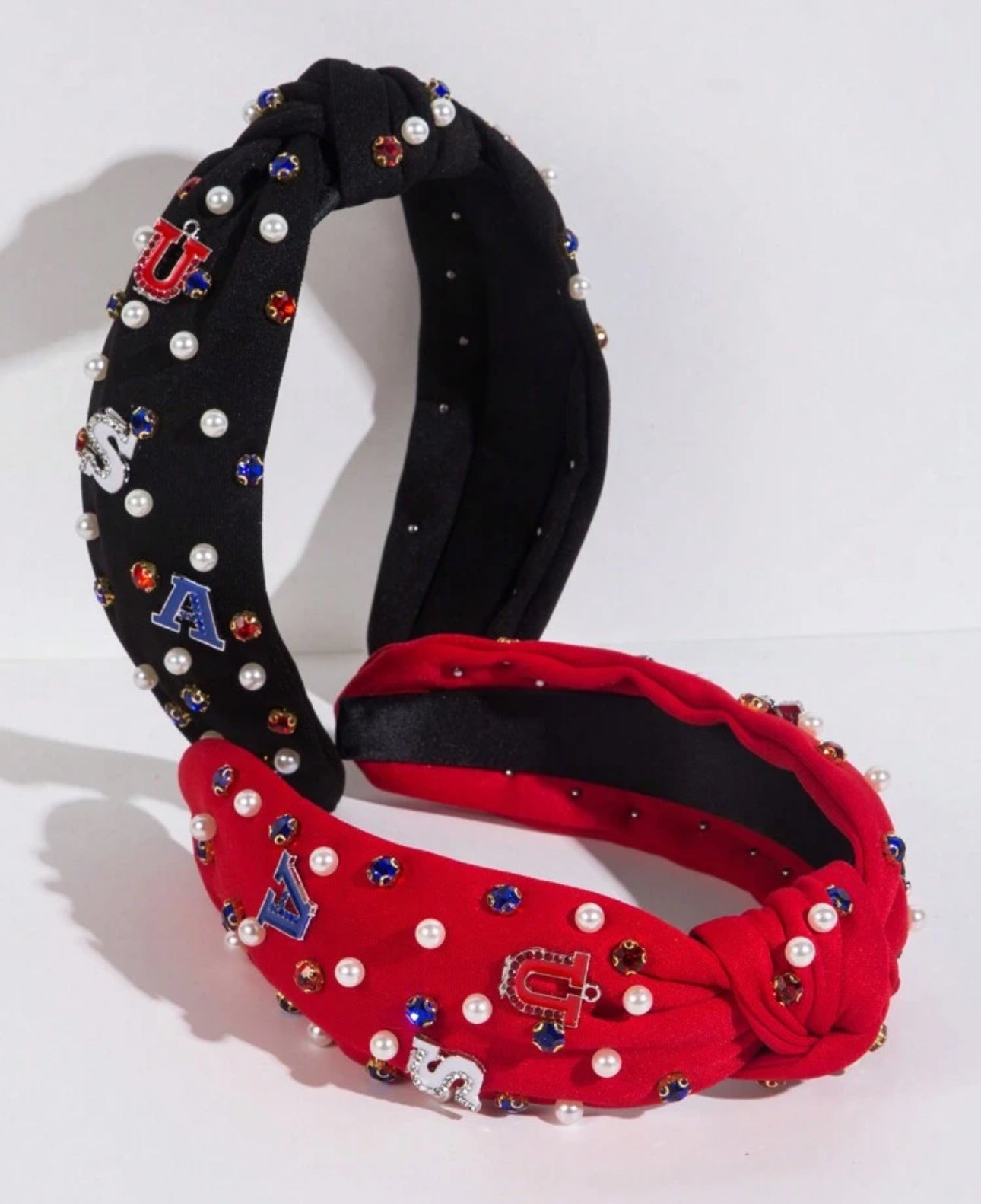 1pc Flag Headed Pearl Headband | JA.VA.NAH