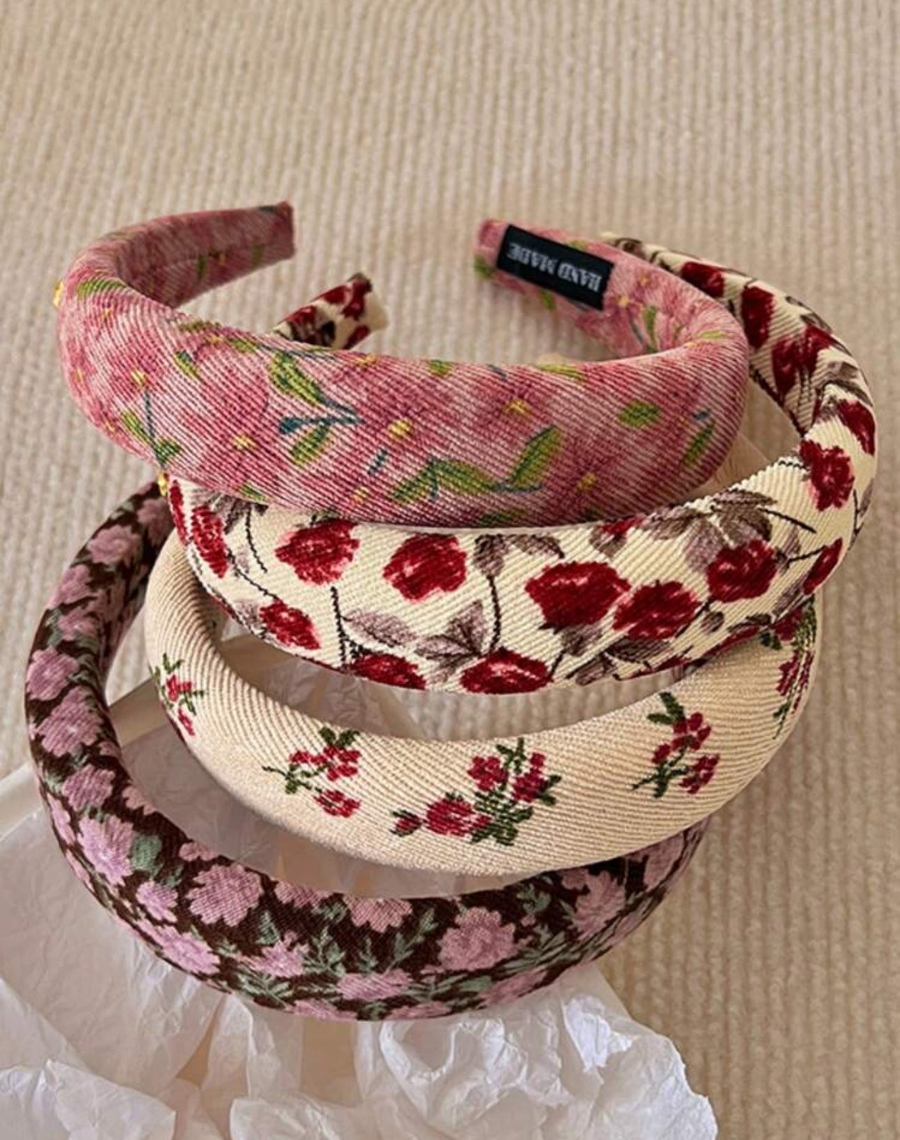 1pc Thick Floral Elegant Headband | JA.VA.NAH