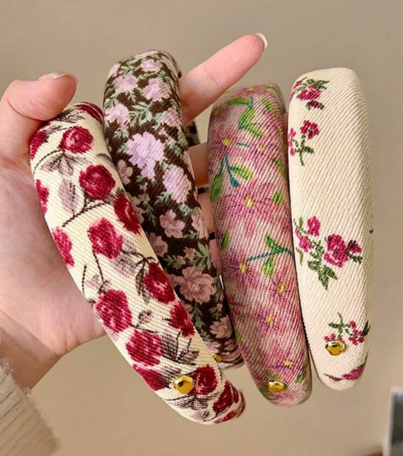 1pc Thick Floral Elegant Headband | JA.VA.NAH