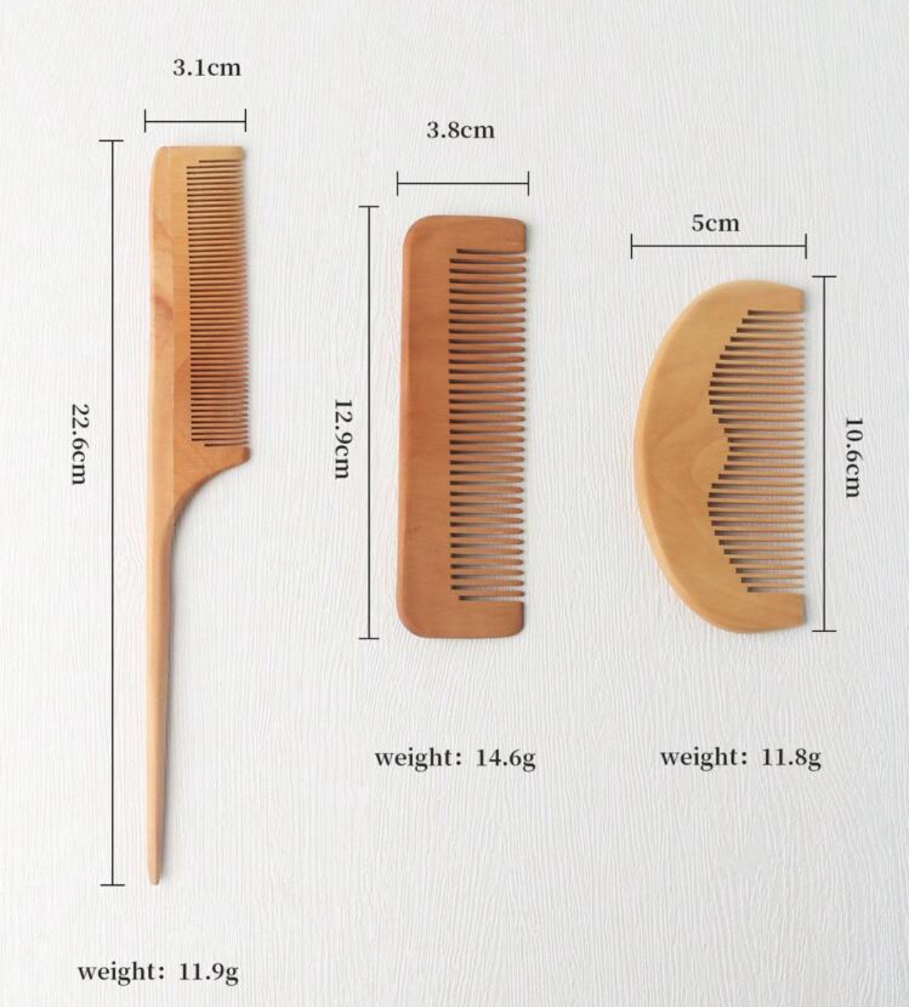 3Pcs Set Hair Comb | JA.VA.NAH