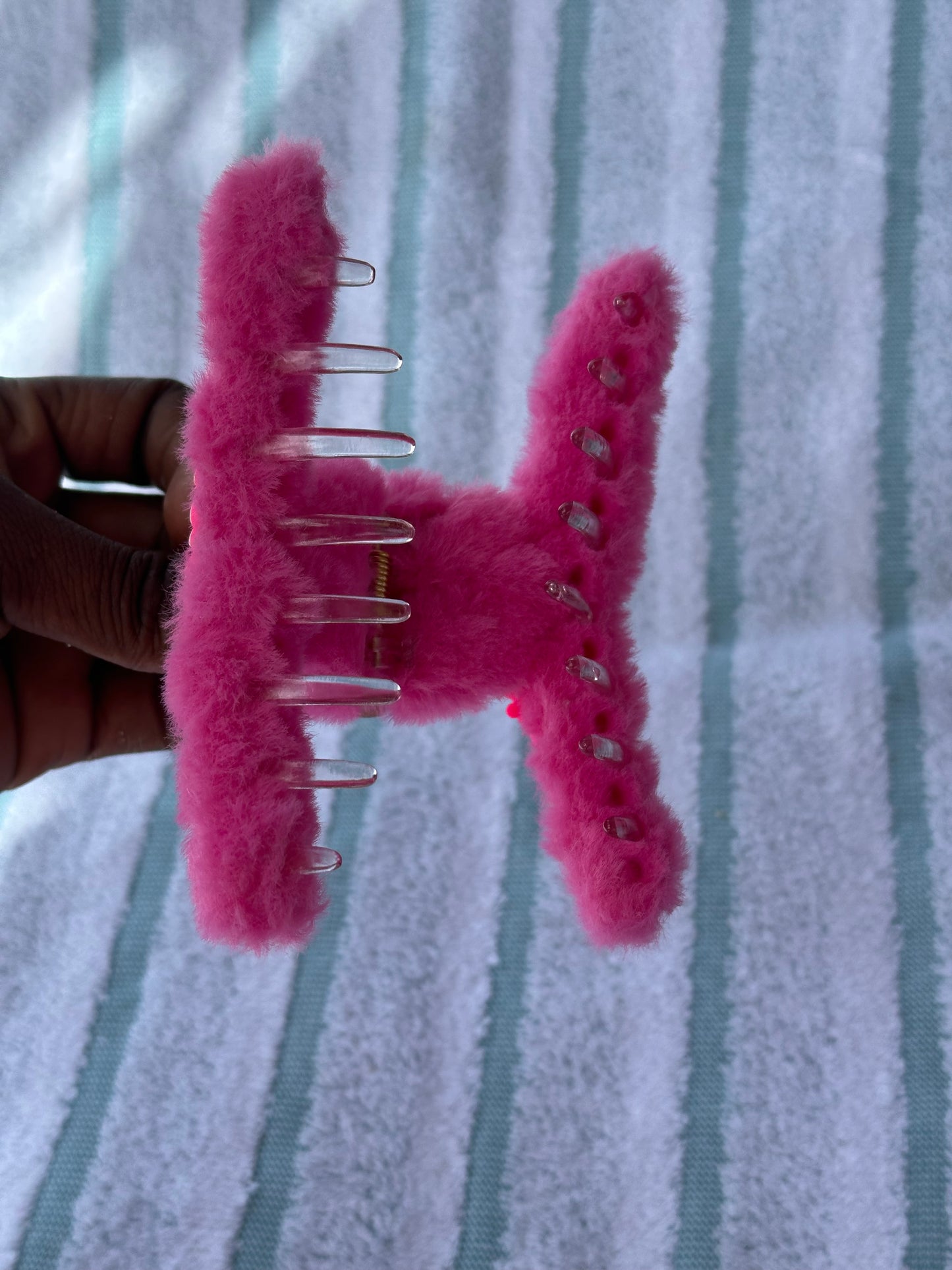 Pink Soft jumbo Hair Clips | JA.VA.NAH