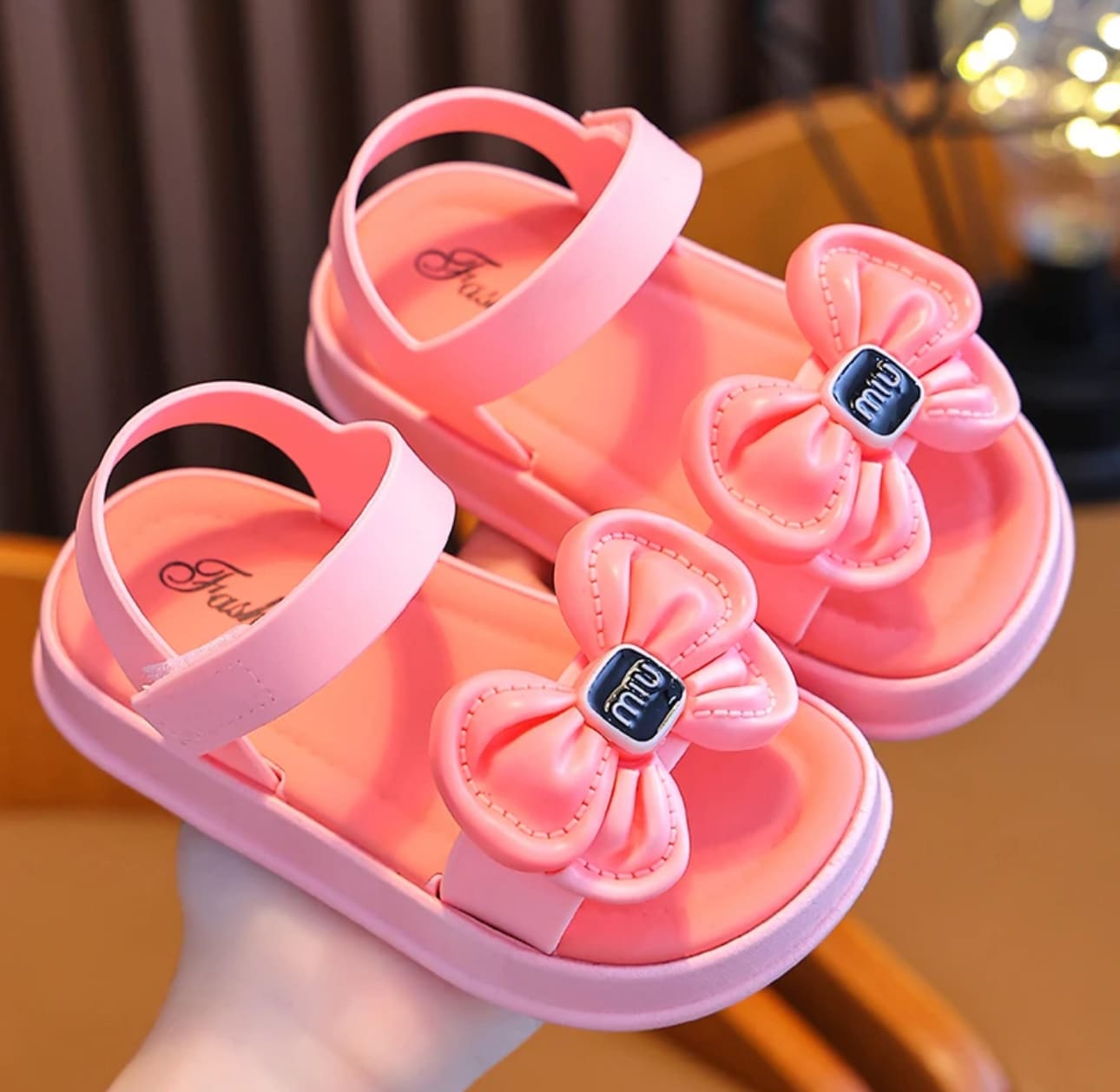 New Trend Summer Bow Sandals For Aged 2-7 Girls