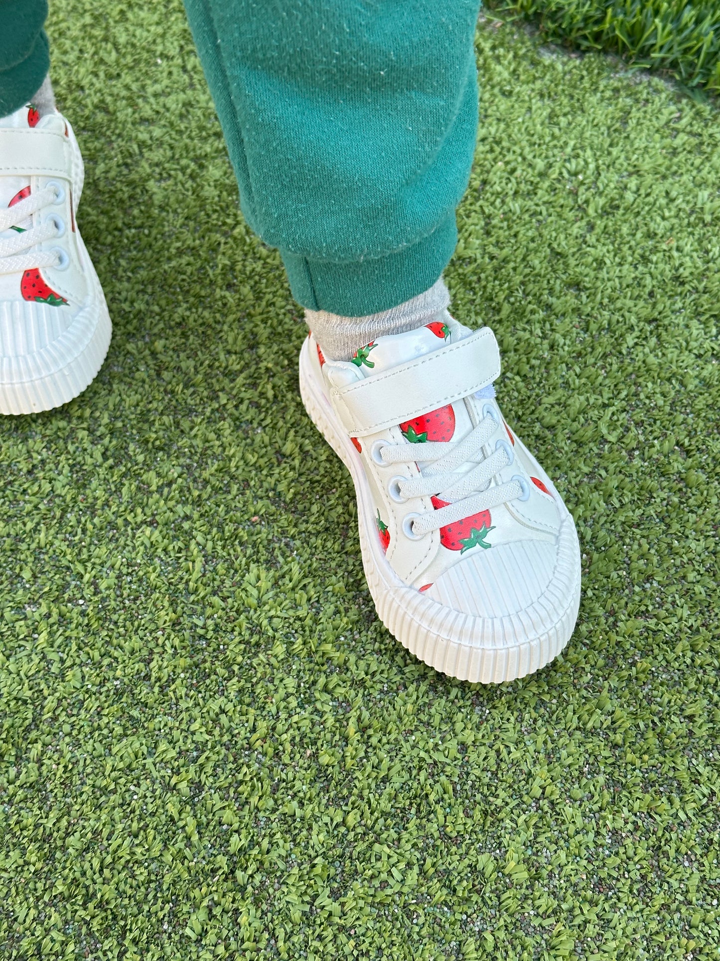 Strawberry sneakers for girls