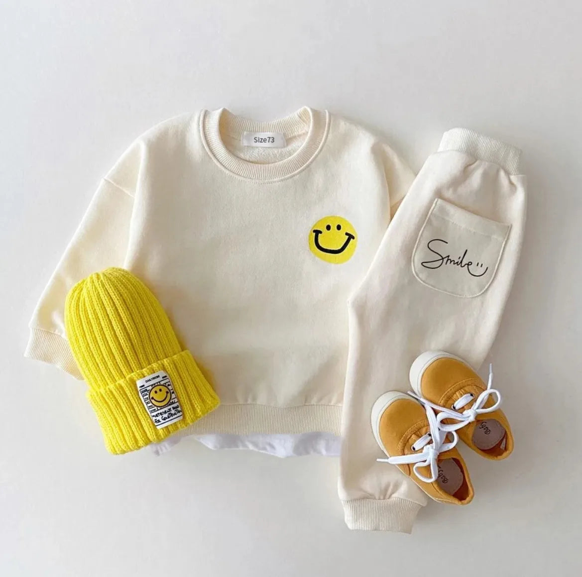 Girls/Boys Smiley Face 2pcs sets