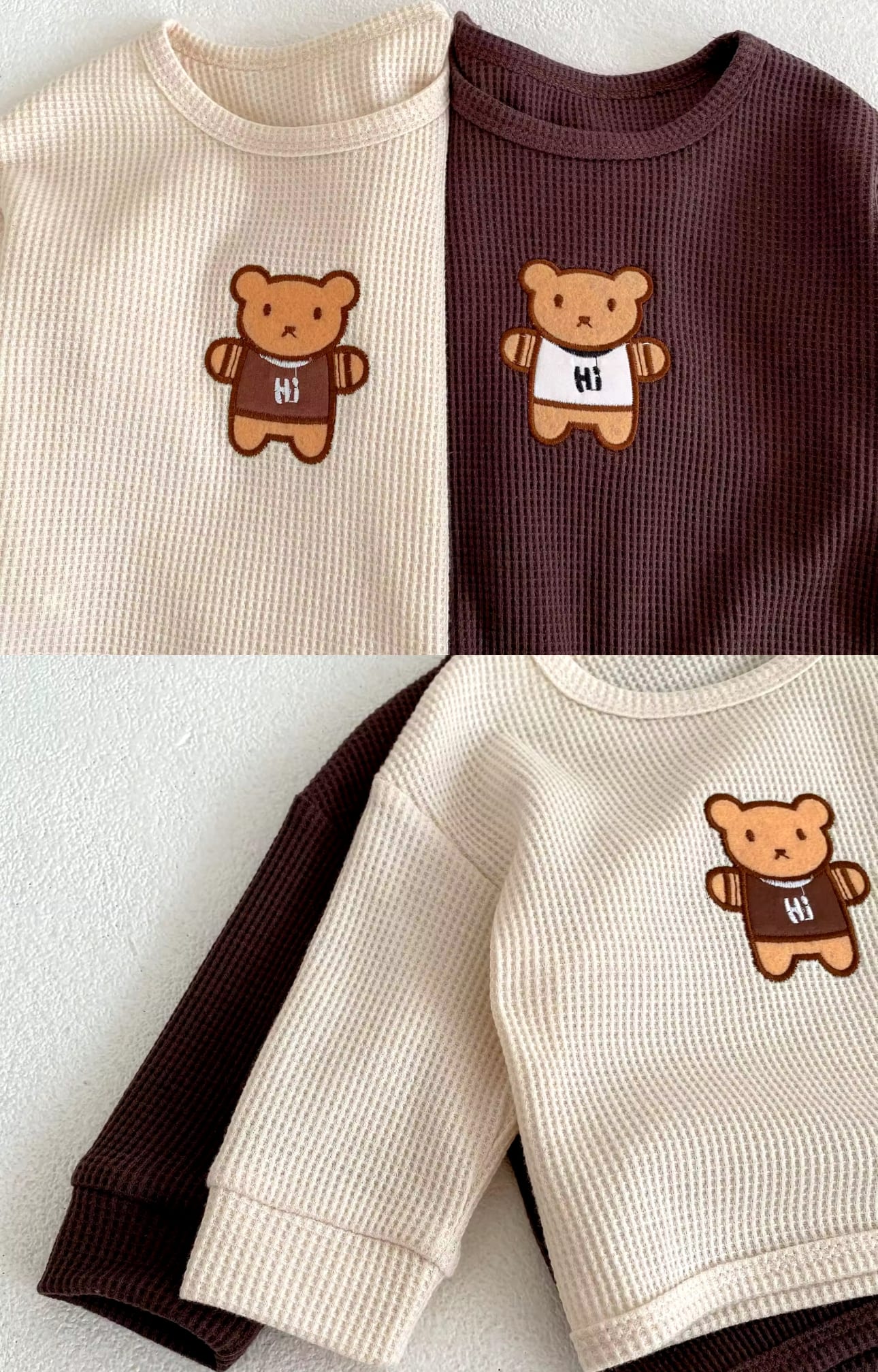 Cotton Bear long sleeve Sets