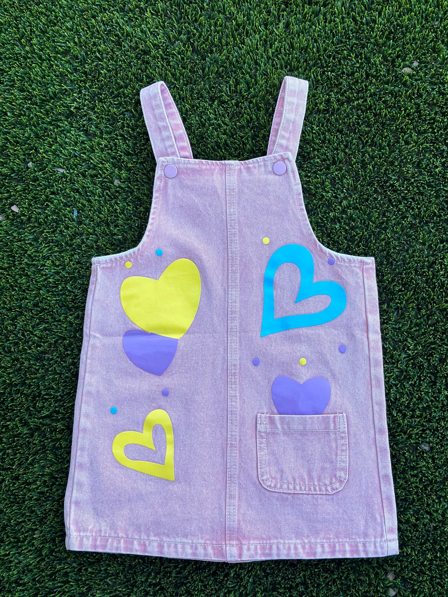 Ava Simpi Denim Overalls 2 Pcs Dress