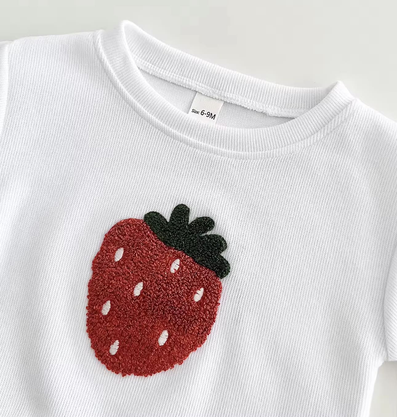 Baby Girl Embroidery Cotton Fruits 2pcs set