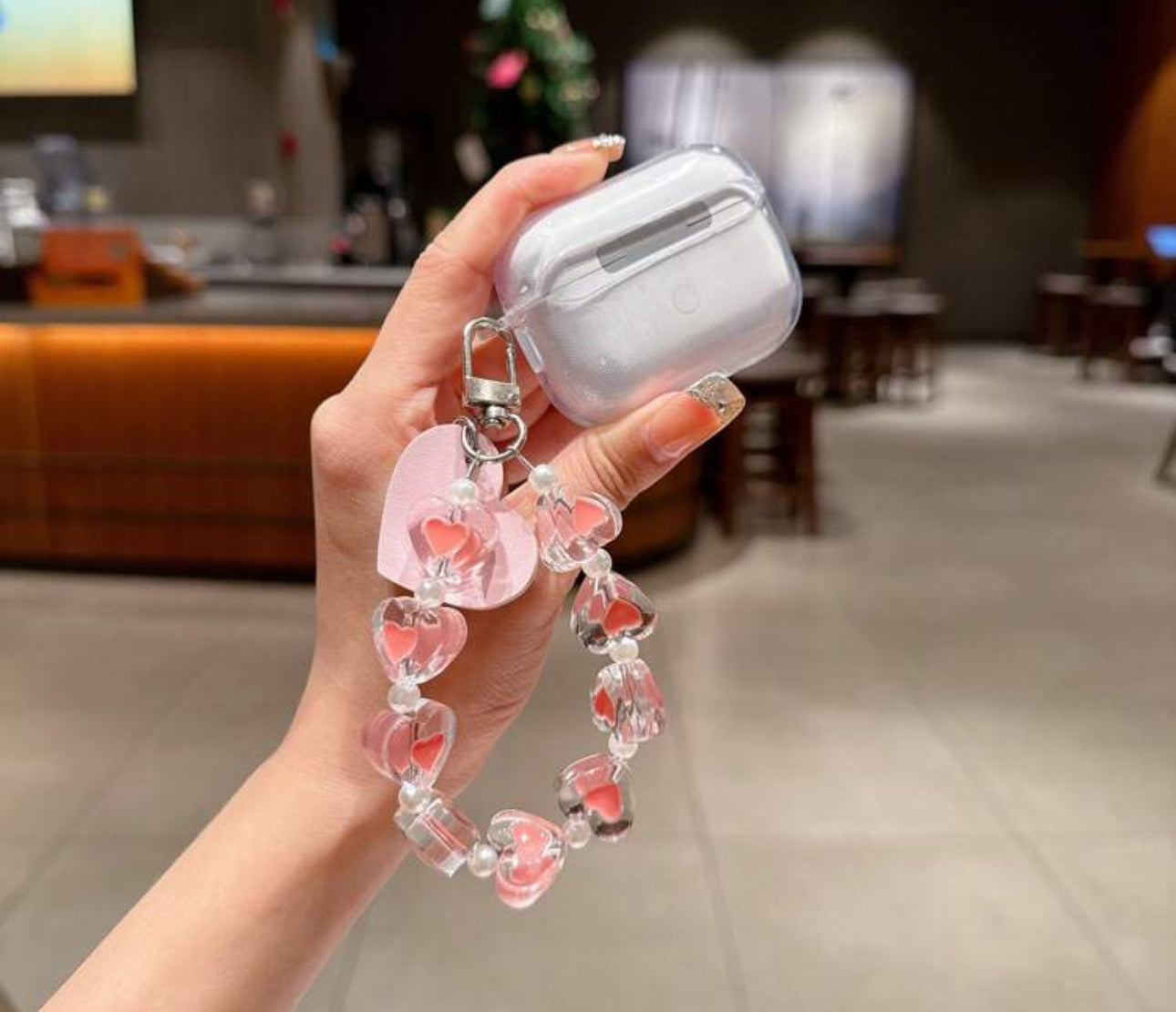 Heart Clear AirPods Case