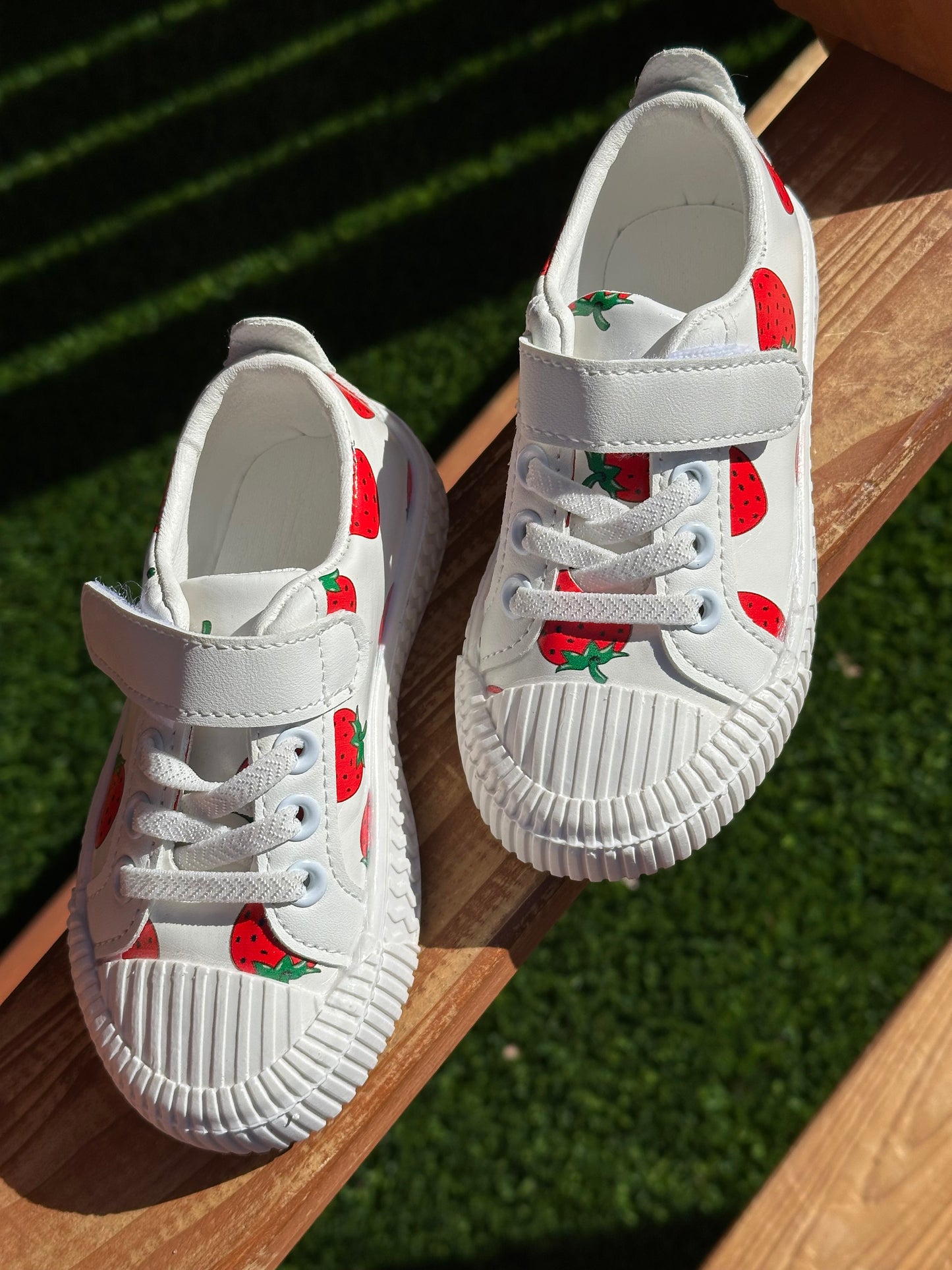 Strawberry sneakers for girls