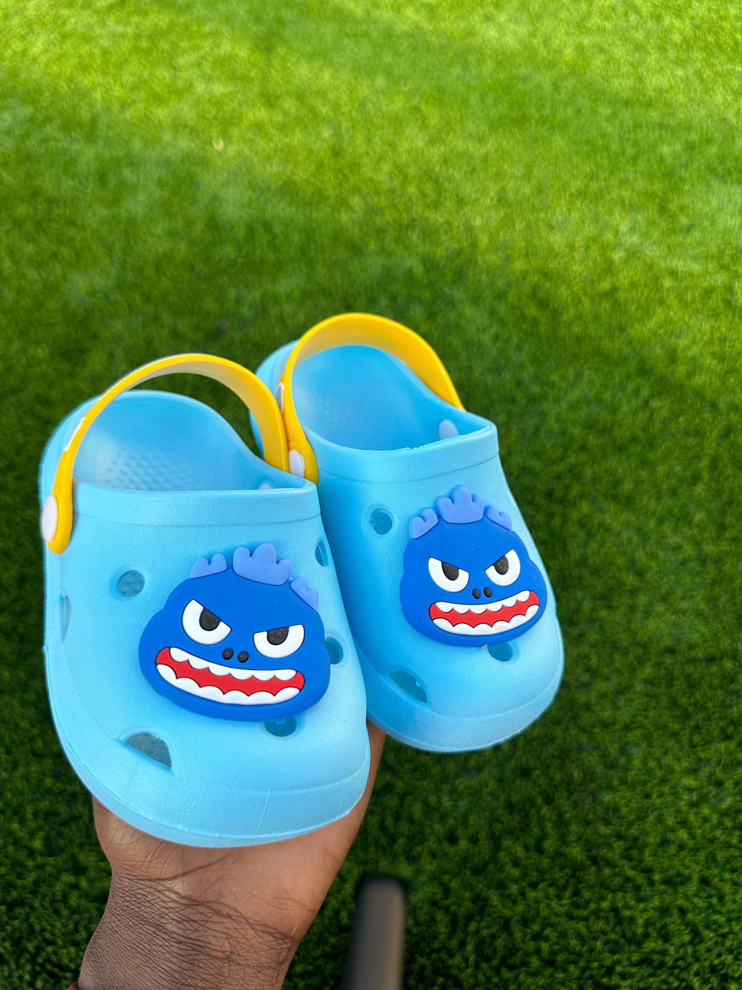 Summer angry shark clogs , Anti-slip for Boys