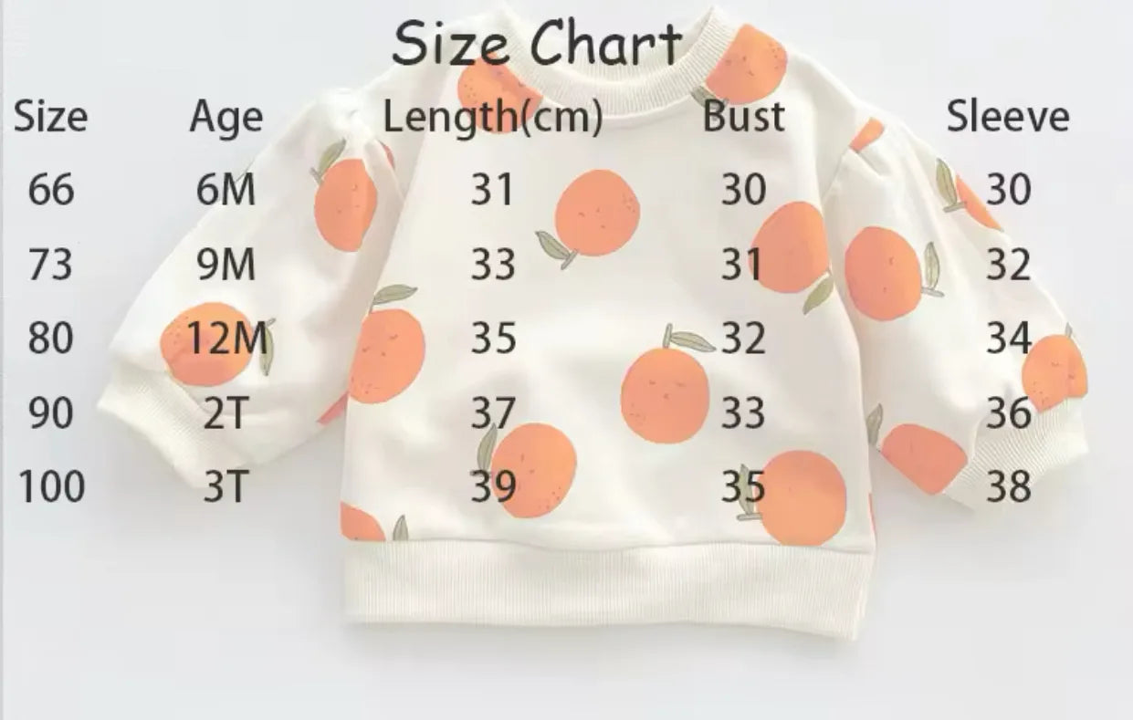 2pcs fruit print Cotton sets for girls