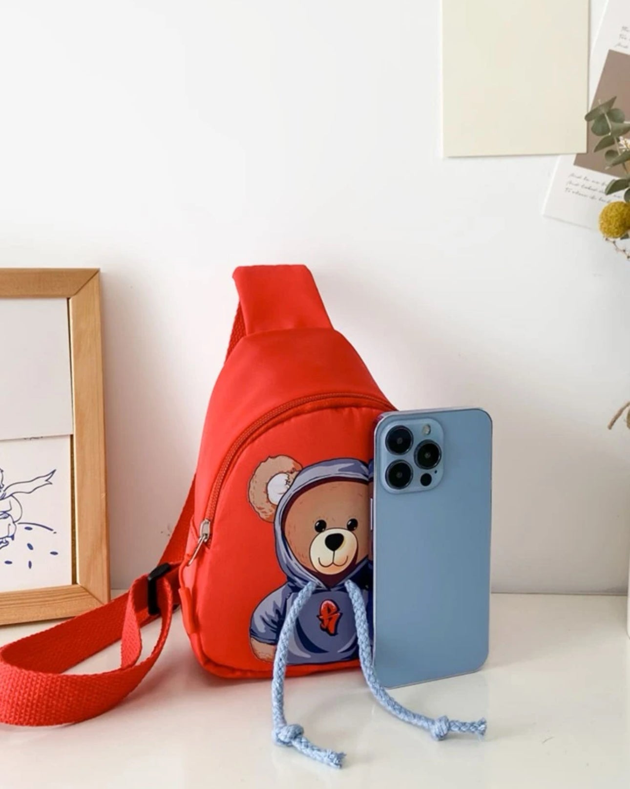 Cartoon Bear Pattern Mini Shoulder Crossbody Bag