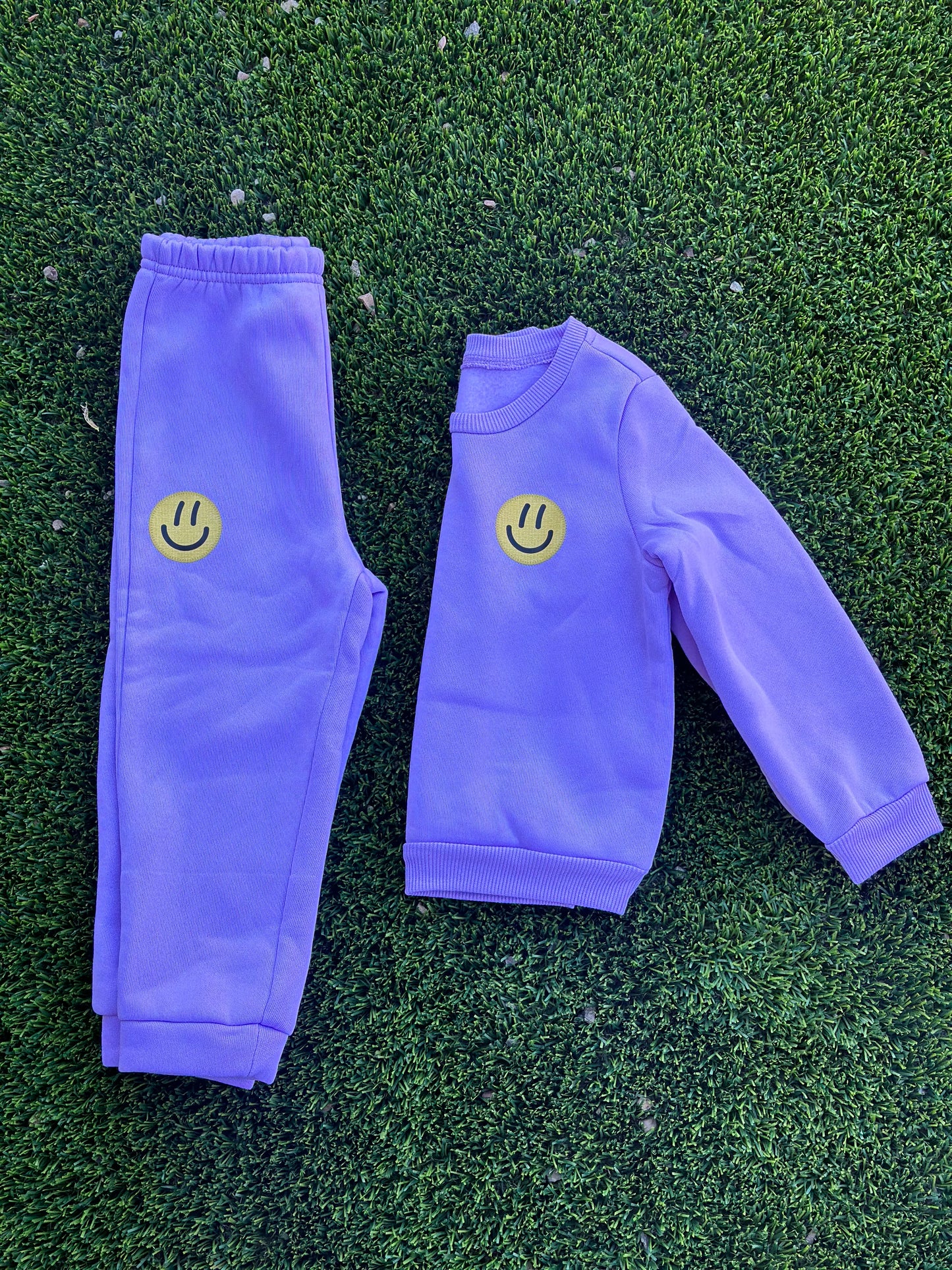 2Pcs Smiley sweatshirt/ Pants