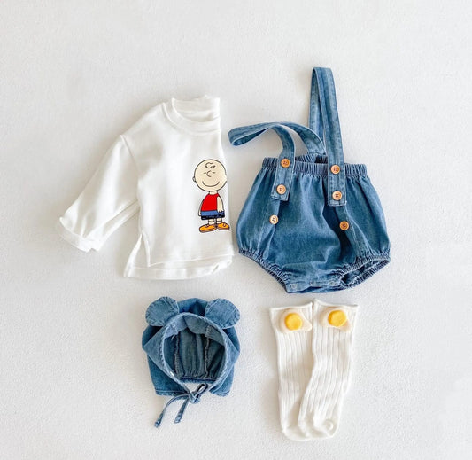 Baby 3 pcs denim suits