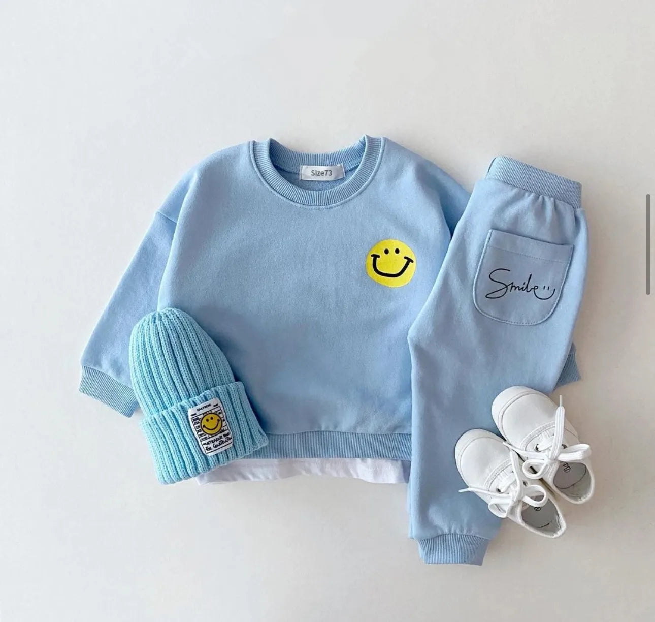 Girls/Boys Smiley Face 2pcs sets