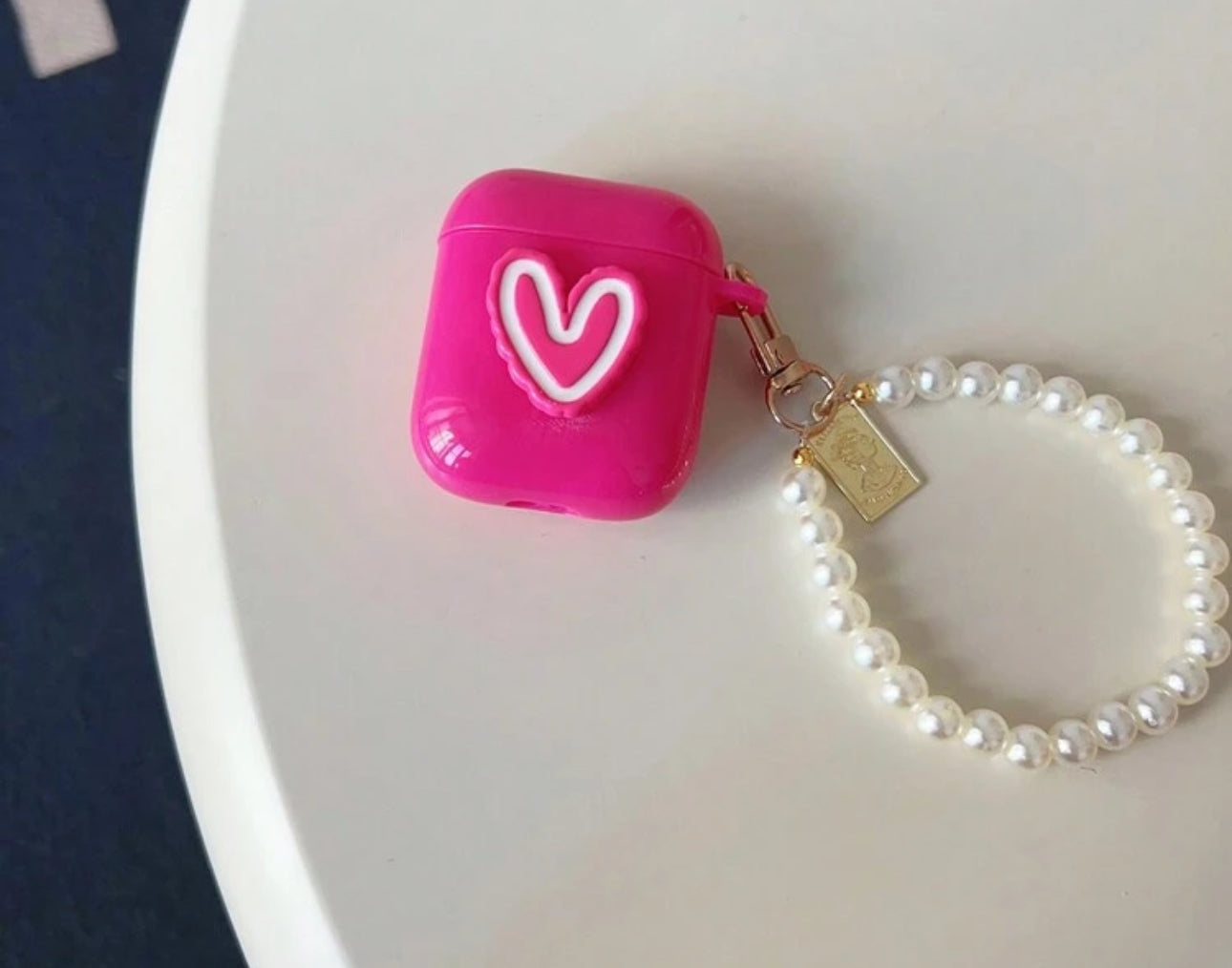Pink Hear AirPods Case | JA.VA.NAH