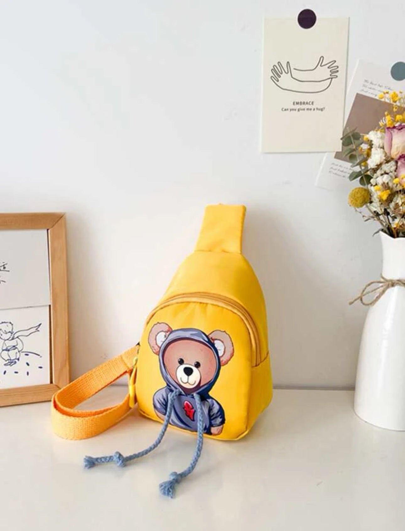 Cartoon Bear Pattern Mini Shoulder Crossbody Bag