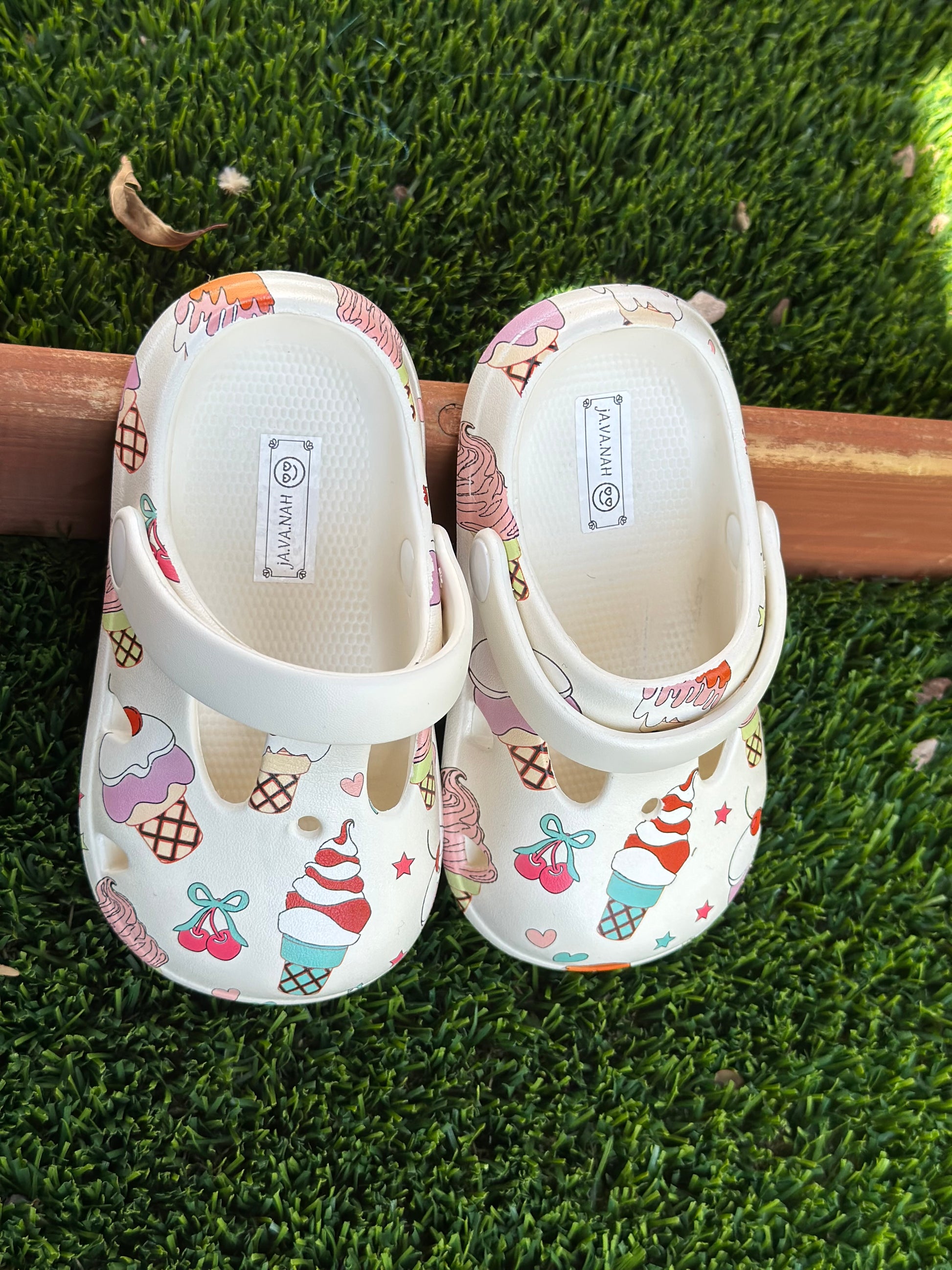 Ice Cream Toddler Girls Shoes | JA.VA.NAH