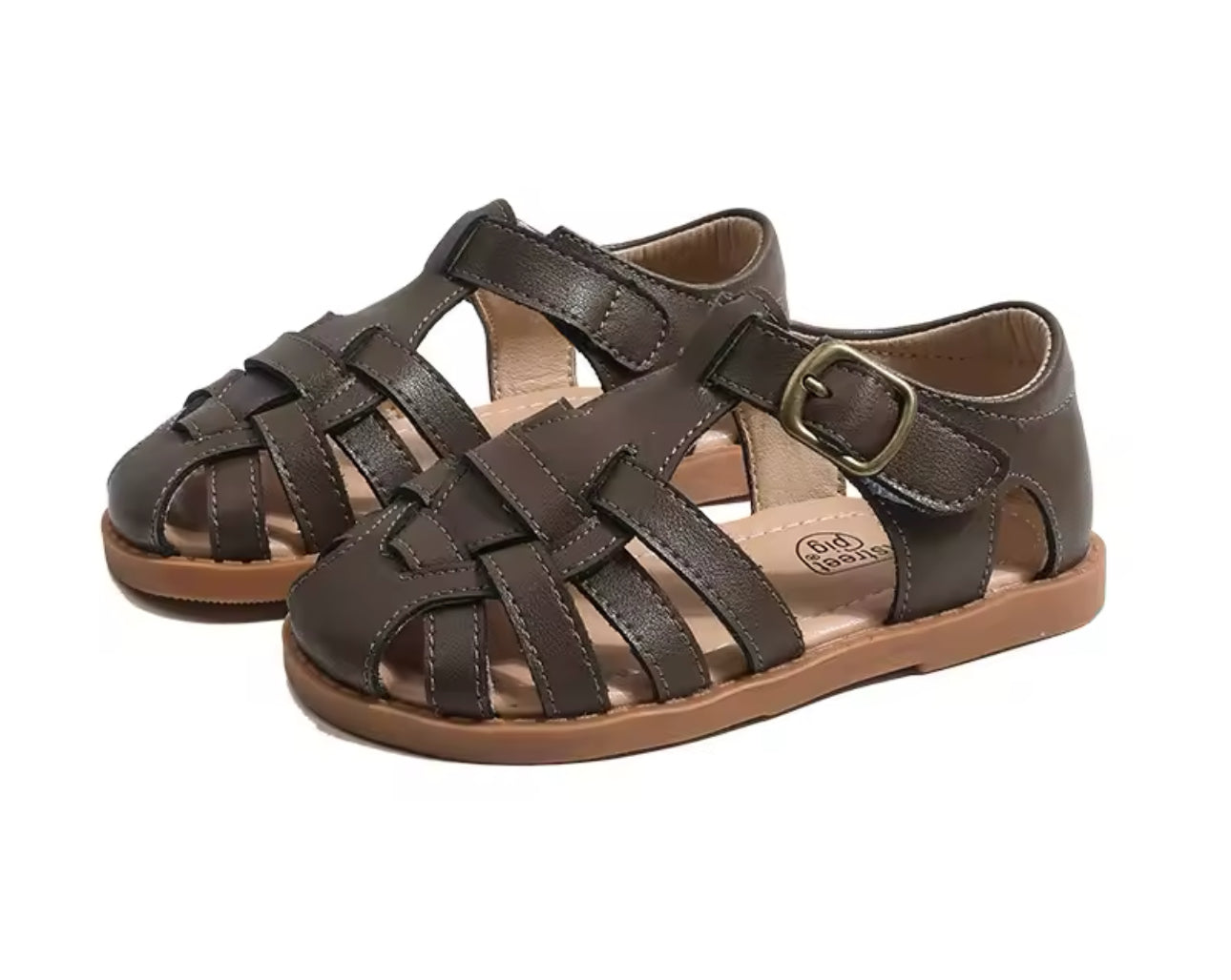 Summer Leather Sandals Soft Bottom for toddler Girls