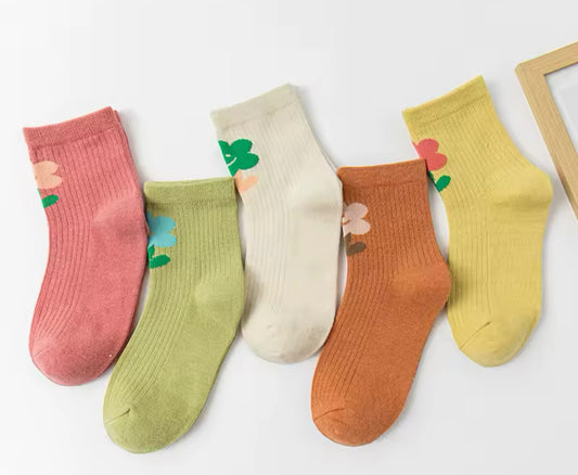 5Pairs Girls Socks | JA.VA.NAH