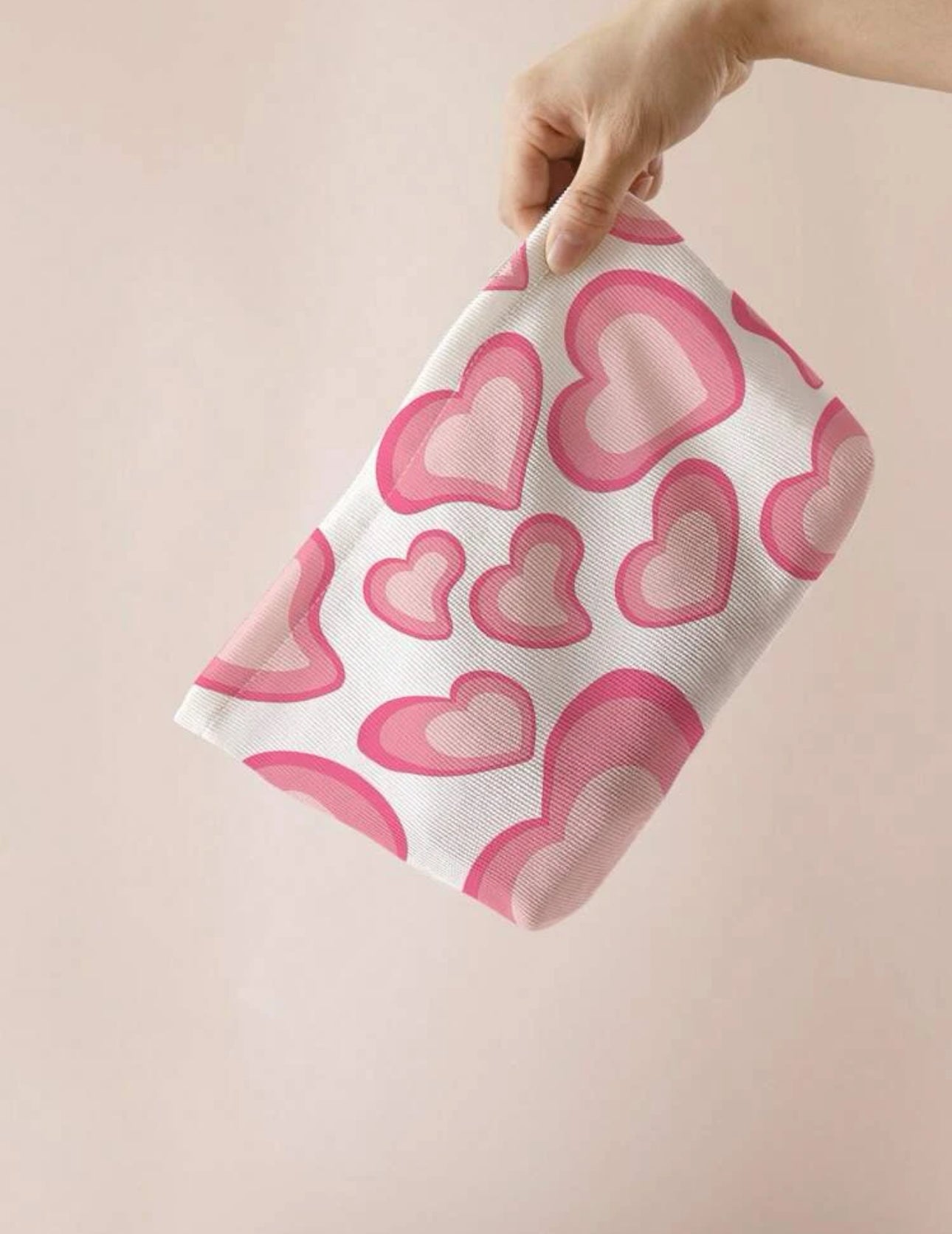 Makeup bags with Heart Pattern