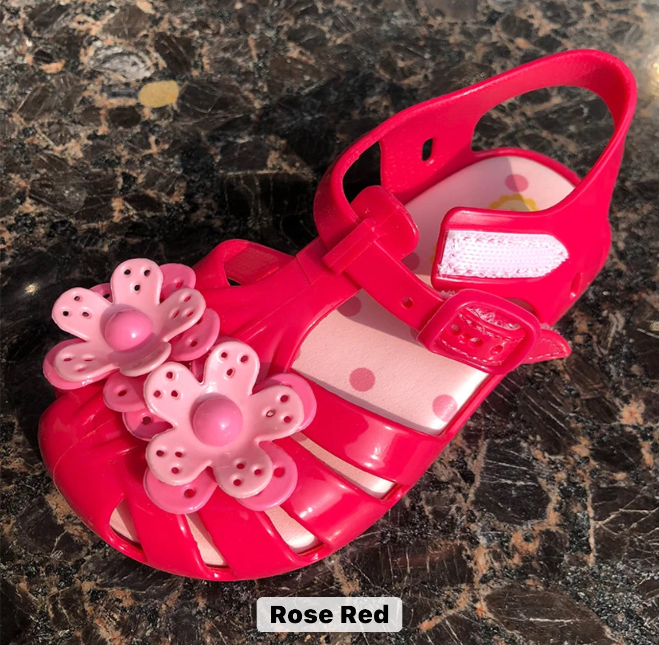 Flowers Jelly Sandals for toddler girls Non-slip