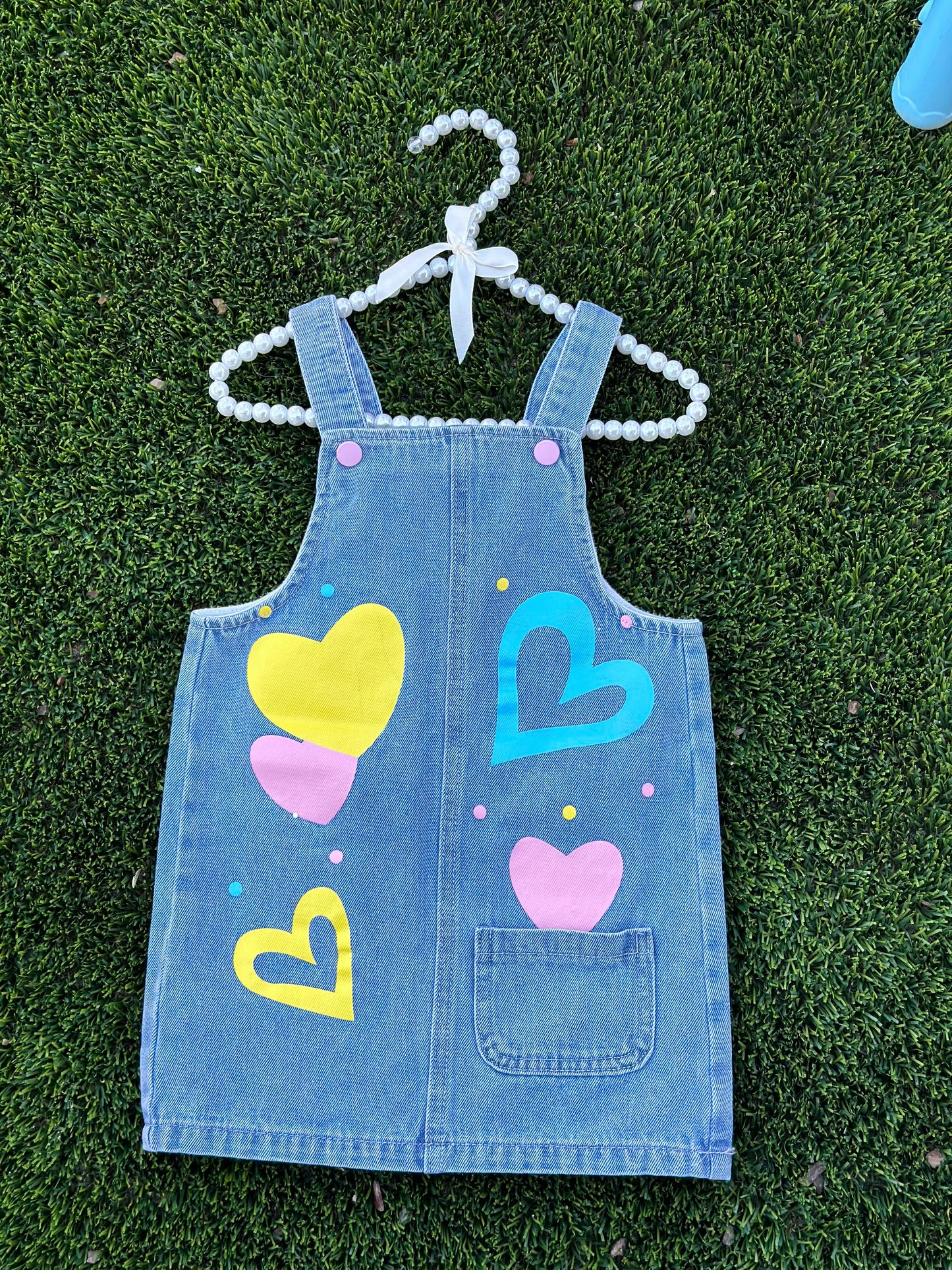 Ava Simpi Denim Overalls 2 Pcs Dress