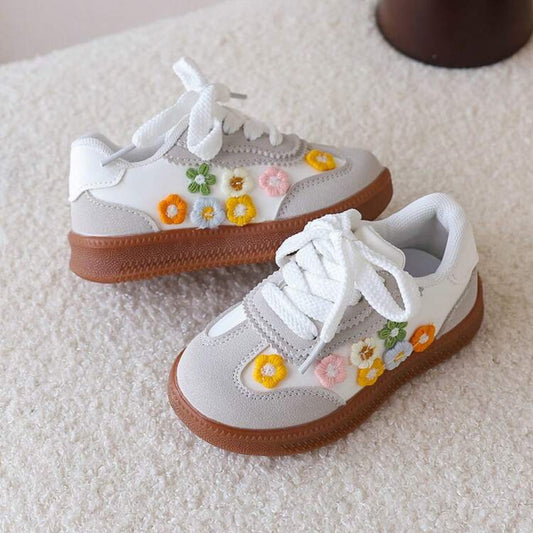 Toddler Girls Flower Decor Sneaker