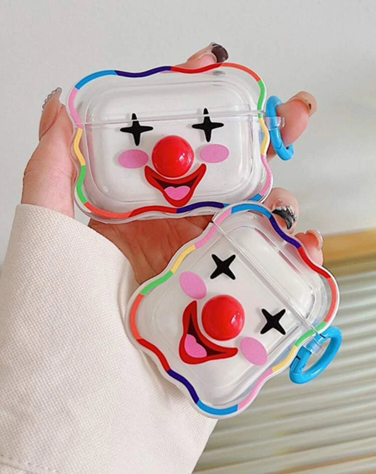 Clowns looking earphone cases