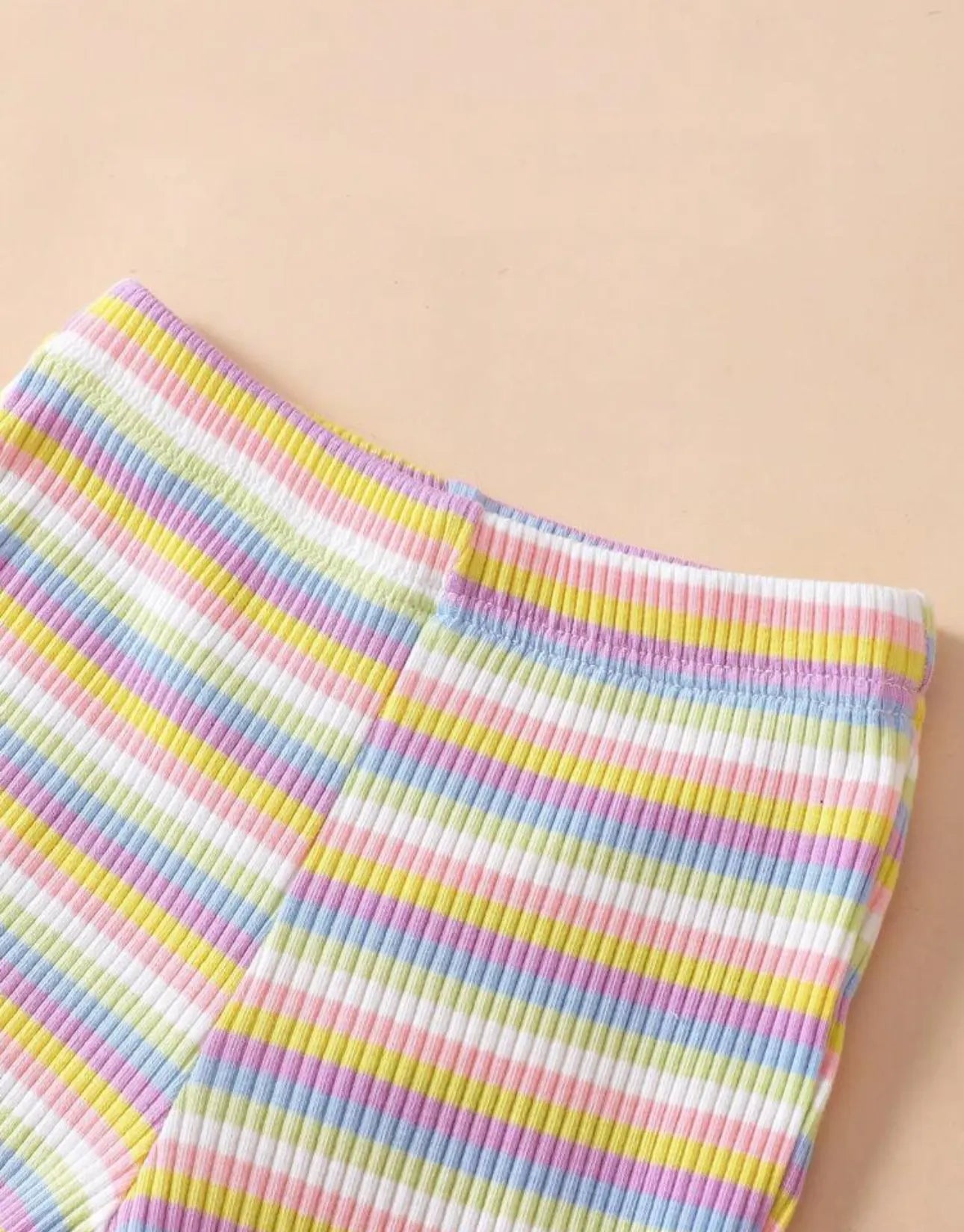 Girls Rainbow Striped Sets