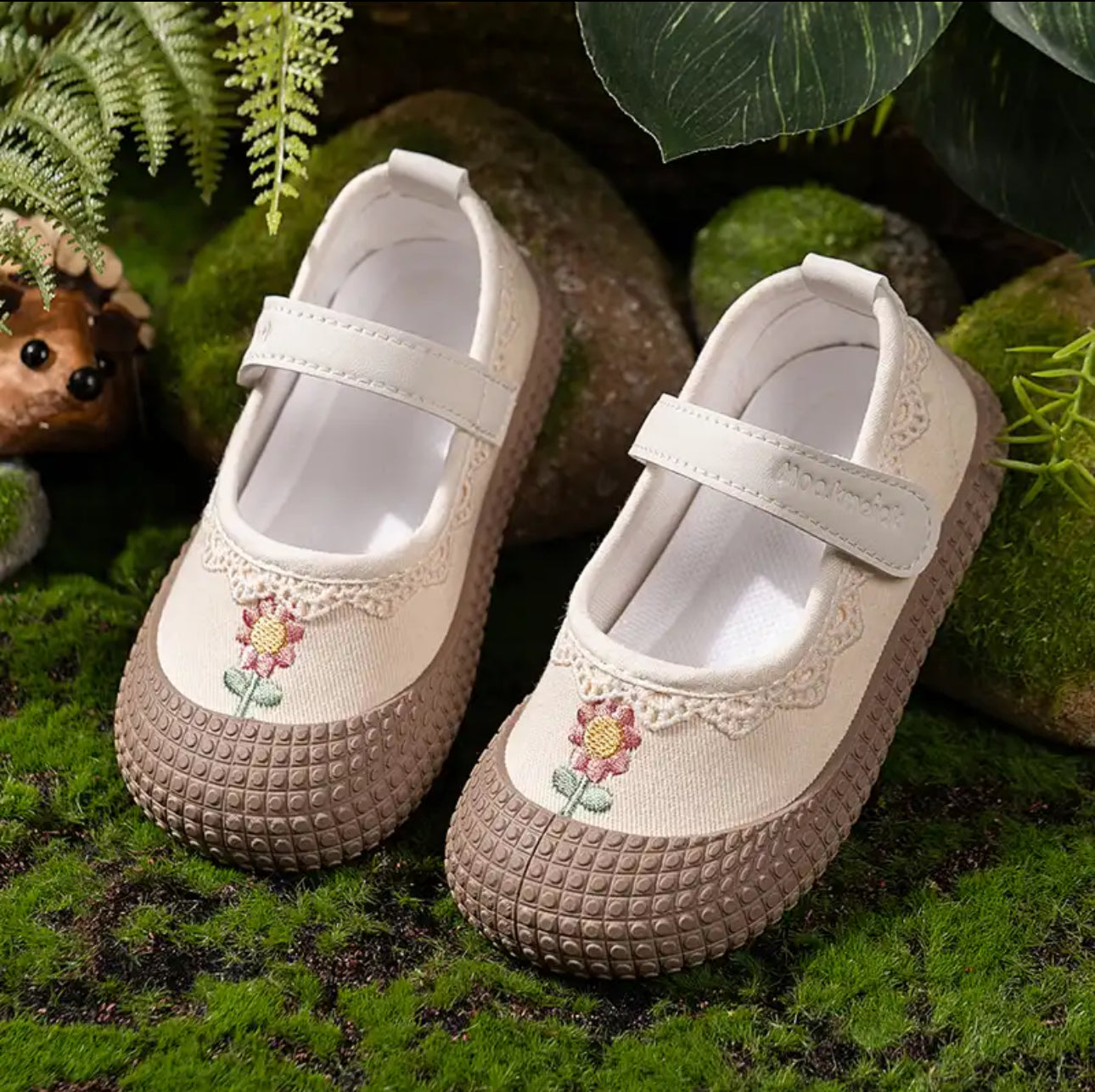 Girl's Canvas Shoes Flower Ruffles