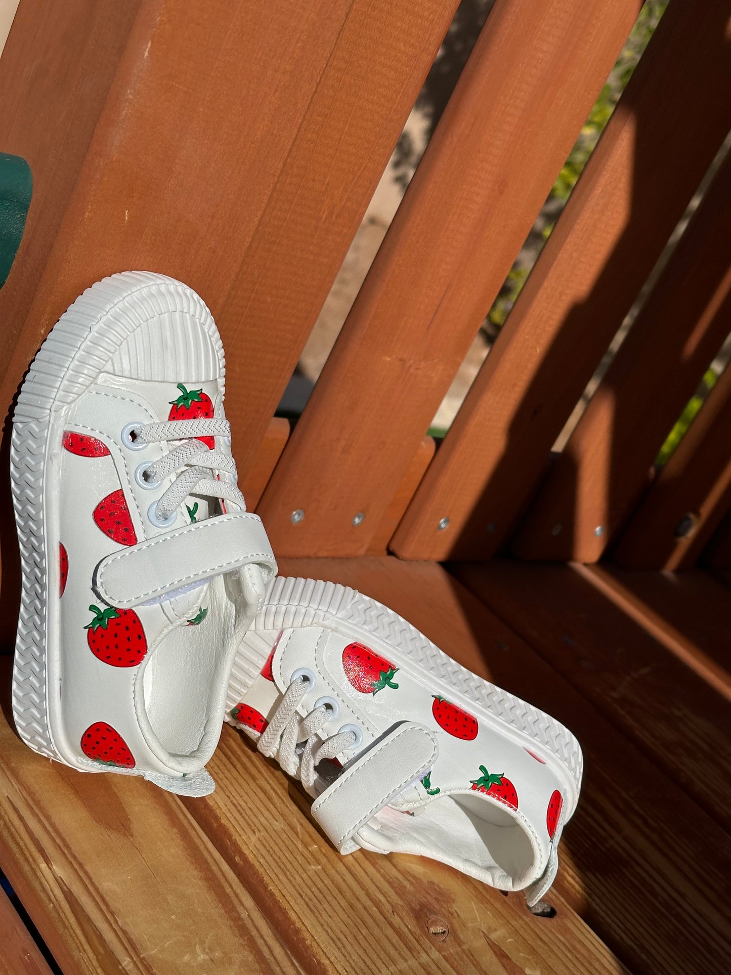 Strawberry sneakers for girls