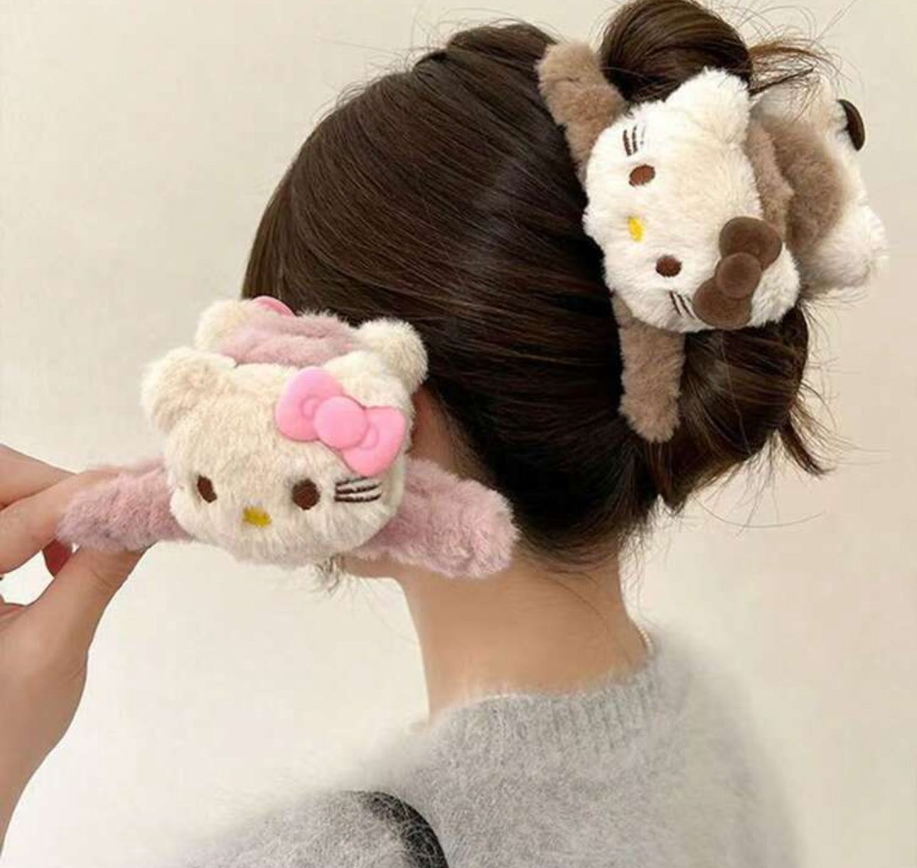 2PCS Trendy Cartoon Hair Clip