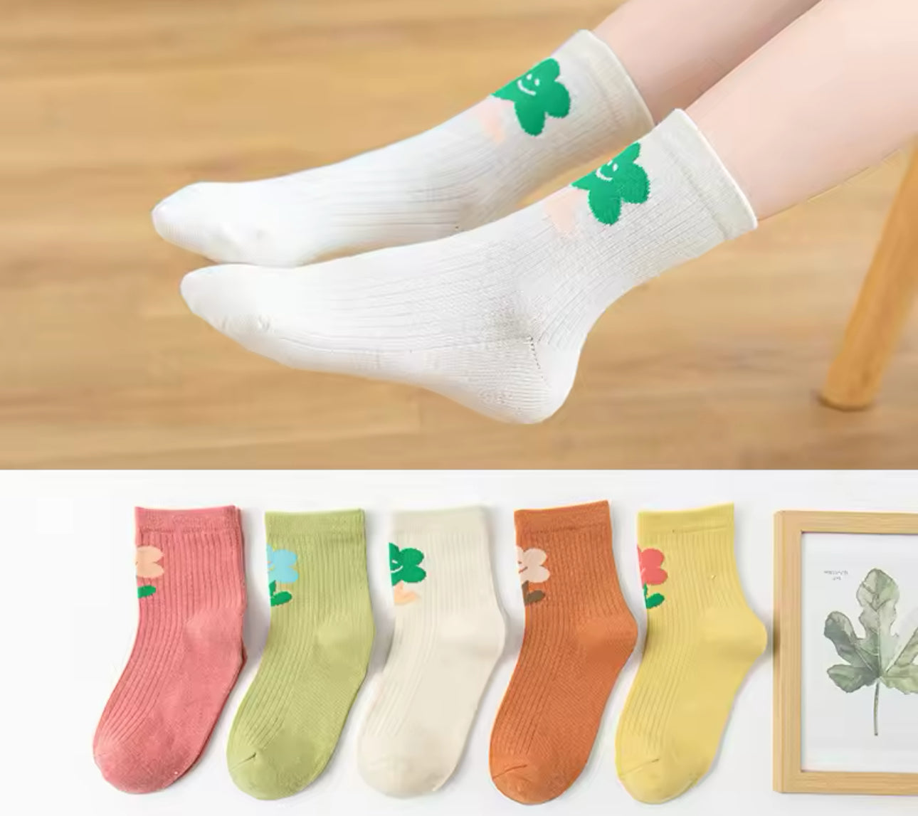5Pairs Girls Socks | JA.VA.NAH
