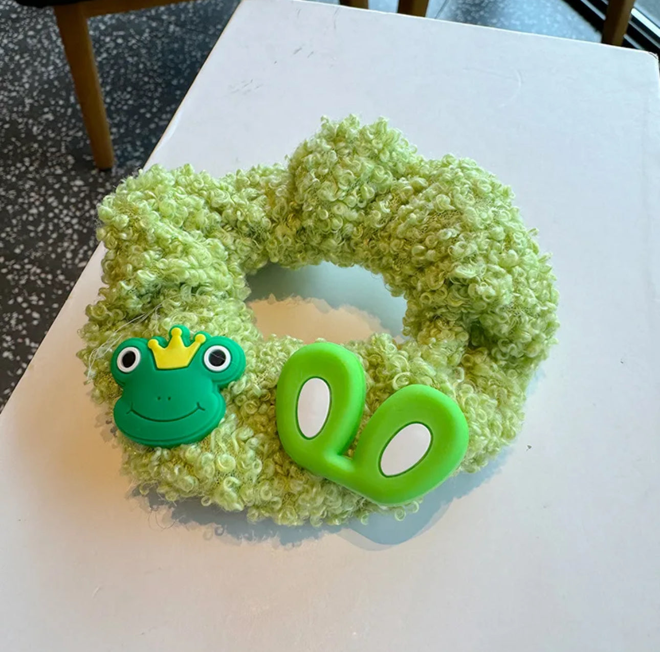 Elastic Cartoon green Hair ties