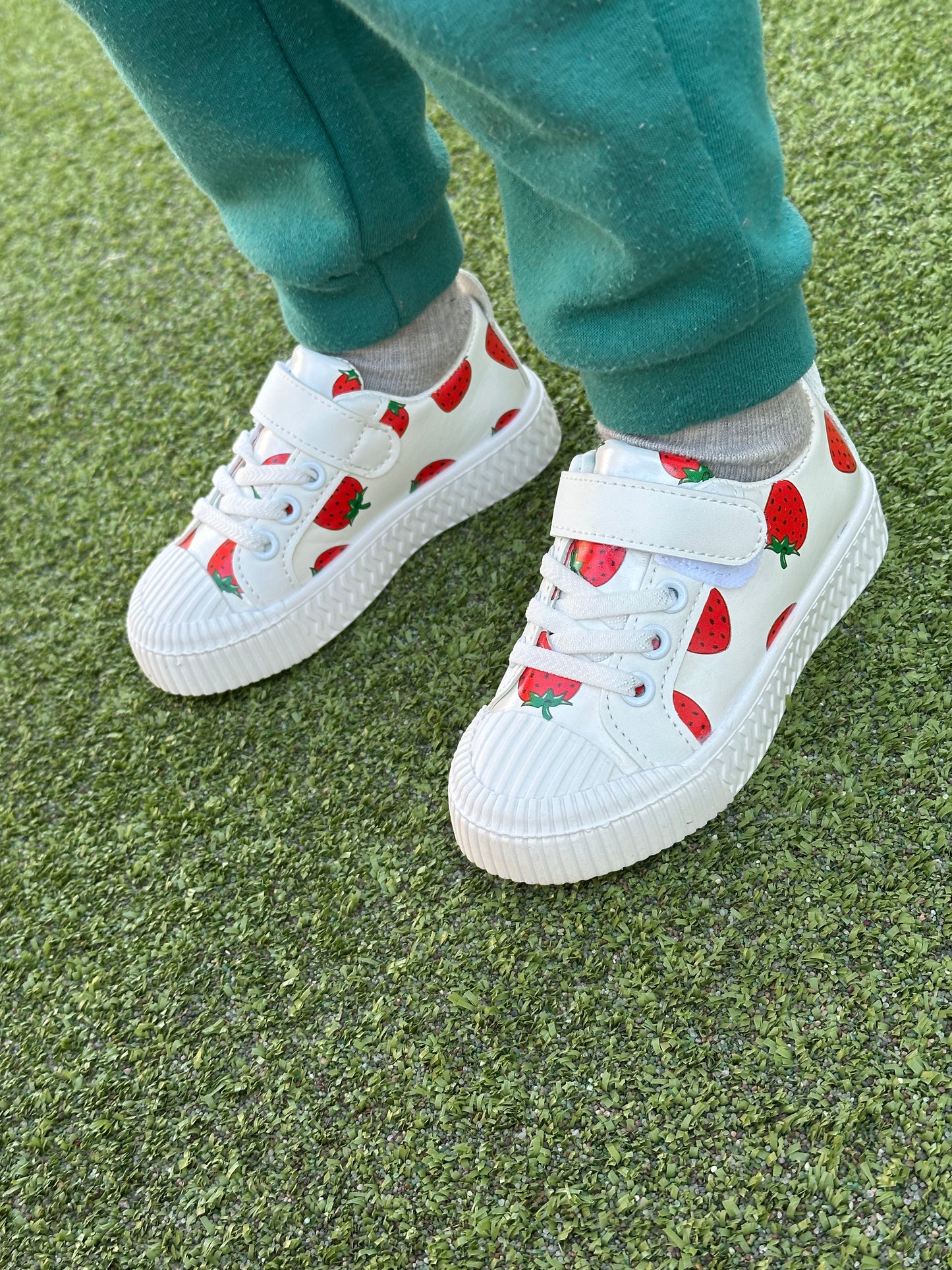 Strawberry sneakers for girls