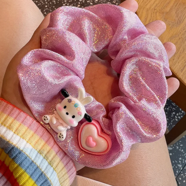 Cute puppy fluffy Hair ties