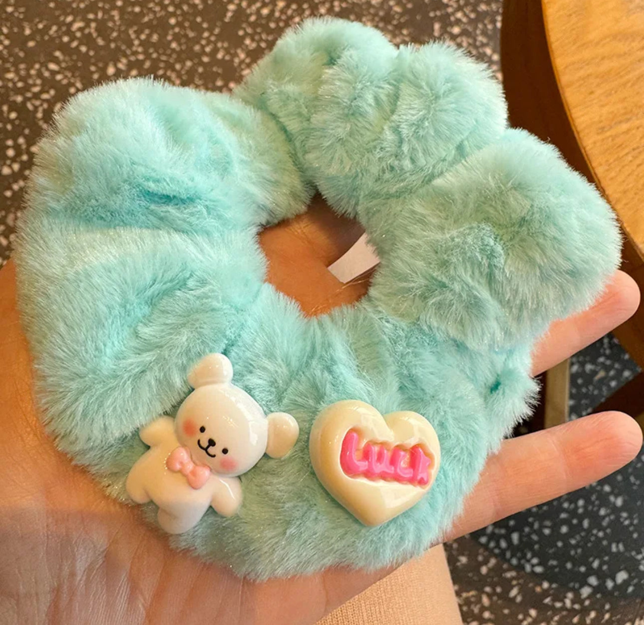 Candy color plush Elastic Hair ties