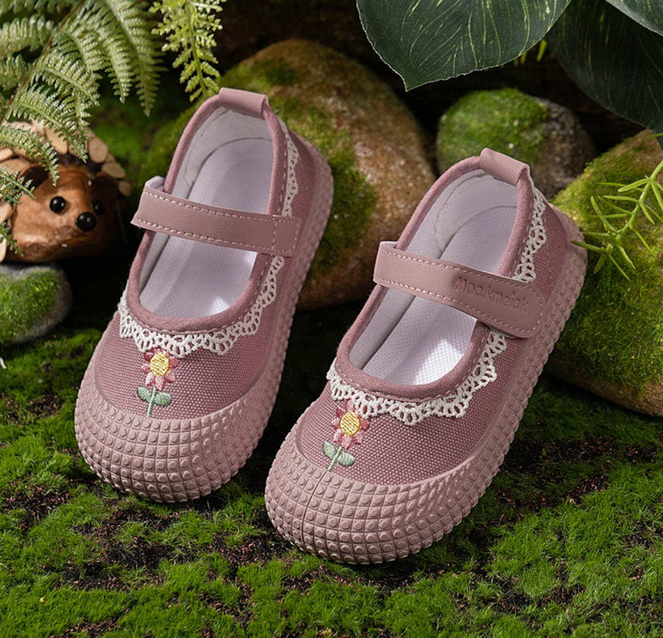 Girl's Canvas Shoes Flower Ruffles